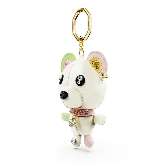 Teddy bag charm, Bear, Multicolored, Gold-tone plated 5734069