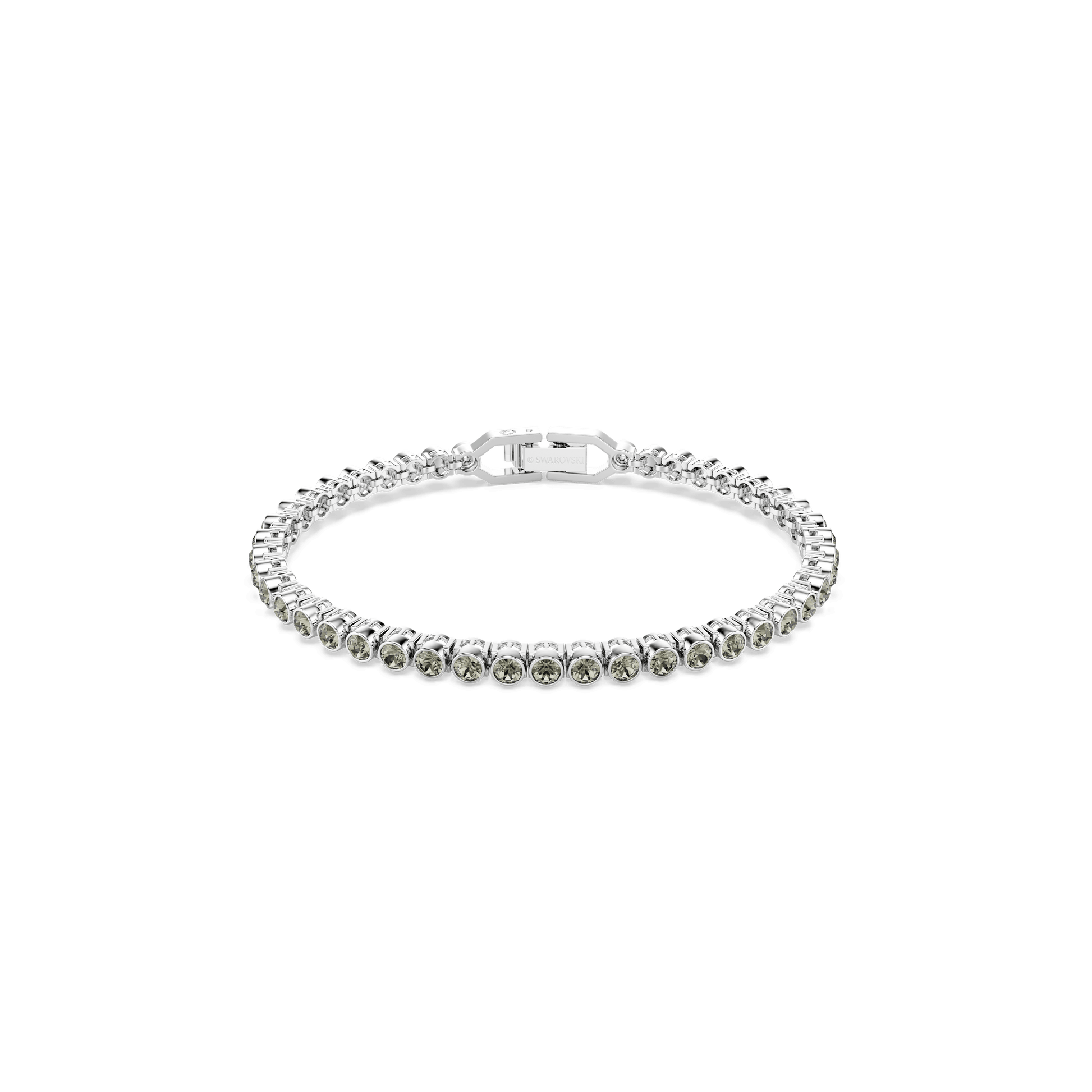Imber Emily Tennis bracelet, Round cut, Black, Rhodium plated 5734238