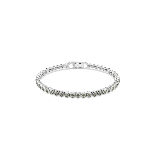 Imber Emily Tennis bracelet, Round cut, Black, Rhodium plated 5734238