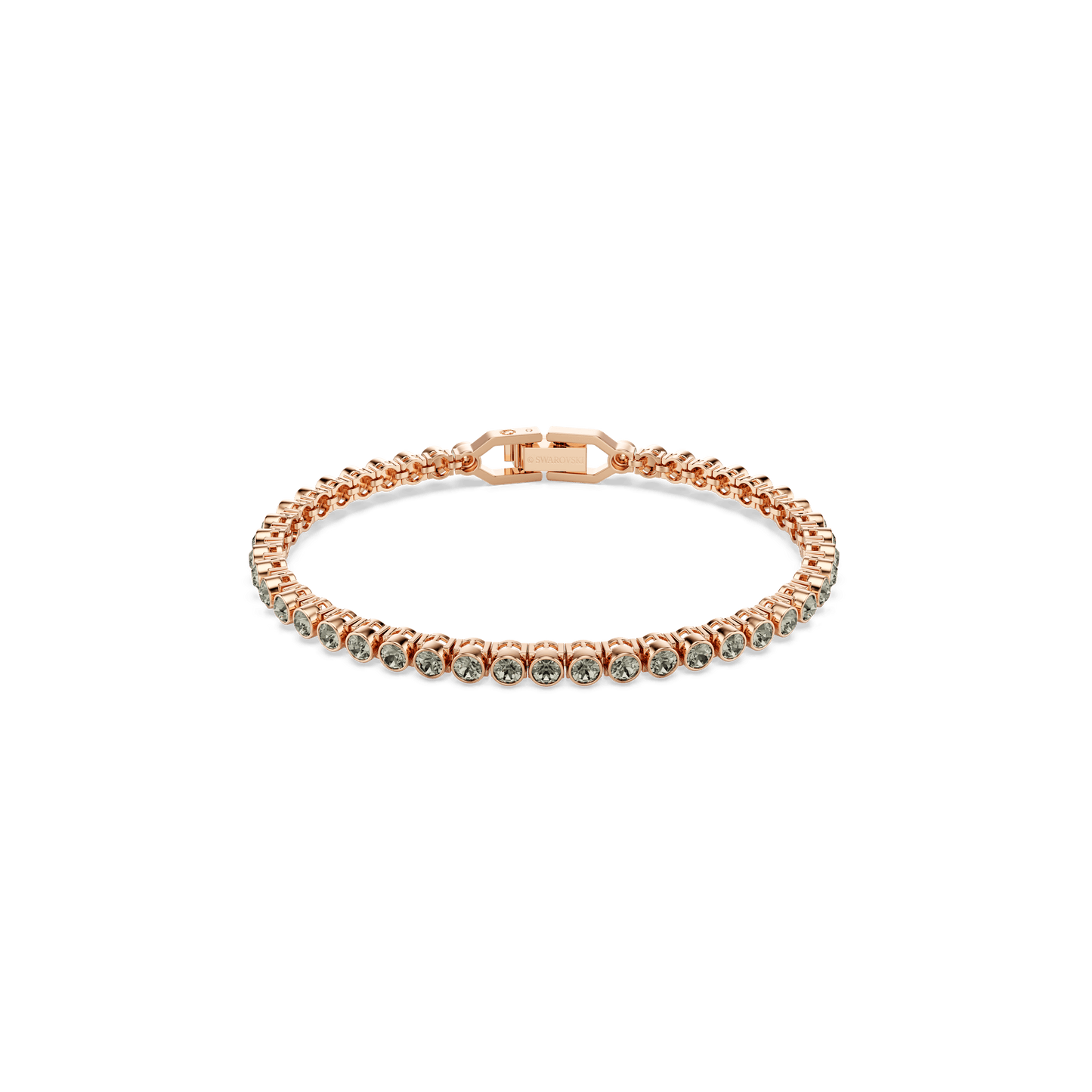 Imber Emily Tennis bracelet, Round cut, Black, Rose gold-tone plated 5734240