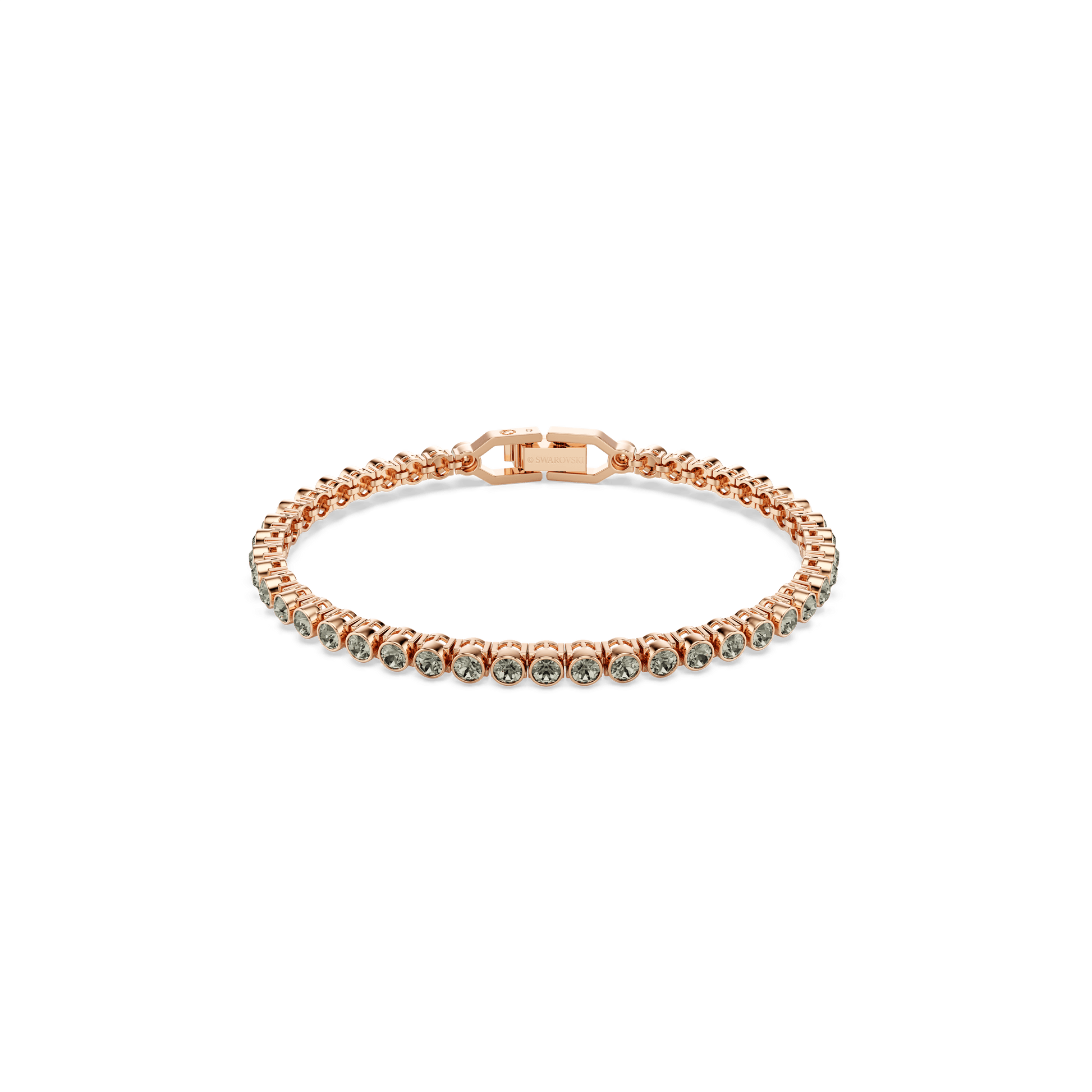 Imber Emily Tennis bracelet, Round cut, Black, Rose gold-tone plated 5734240