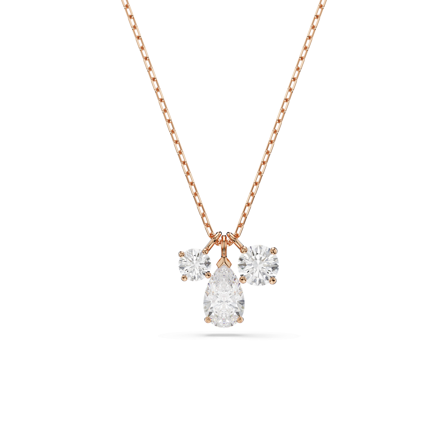 Mesmera pendant, Mixed cuts, White, Rose gold-tone plated 5734245