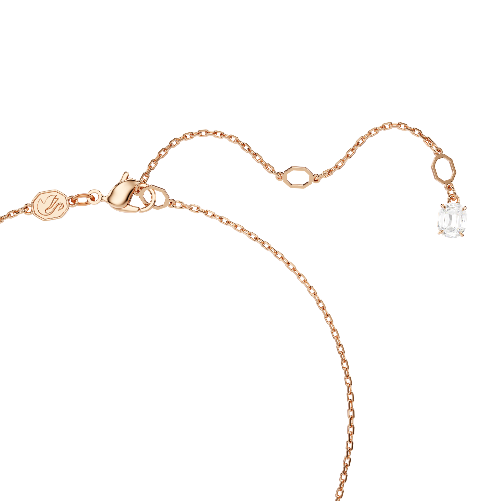Mesmera set, Pear cut, Octagon cut, White, Rose gold-tone plated 5734246
