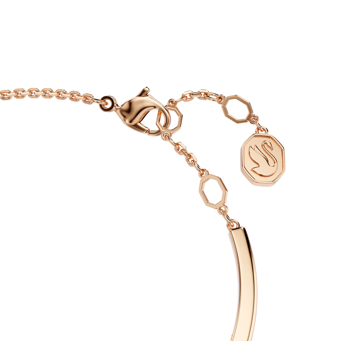 Mesmera bangle, Mixed cuts, White, Rose gold-tone plated 5734247