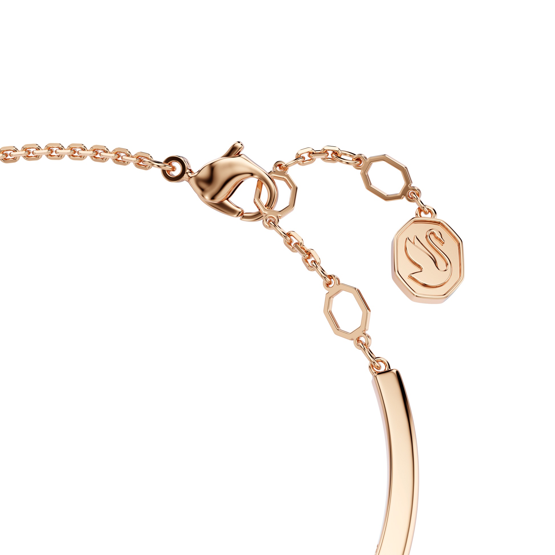Mesmera bangle, Mixed cuts, White, Rose gold-tone plated 5734247
