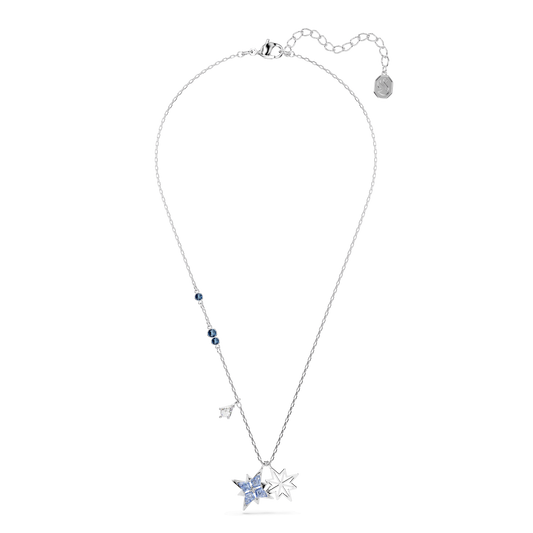 Symbolica pendant, Star, Blue, Rhodium plated 5734252
