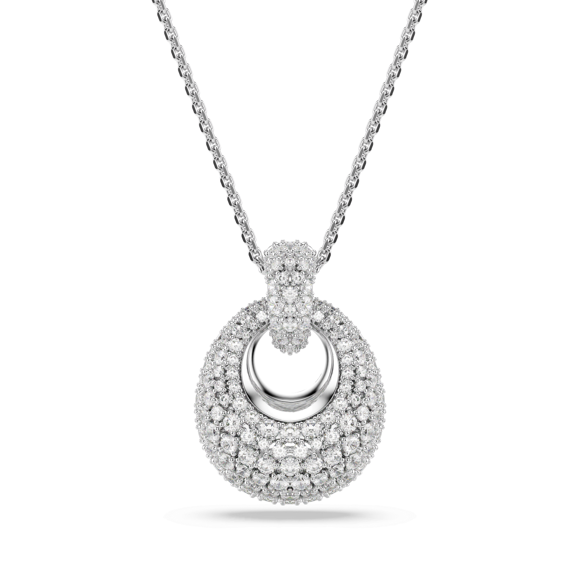 Sublima pendant, White, Rhodium plated 5735223