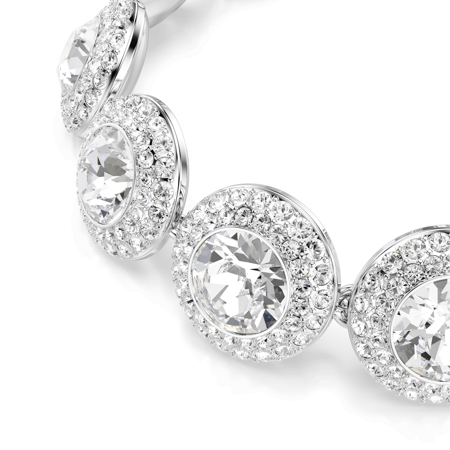 Una Angelic bracelet, White, Rhodium plated 5735343