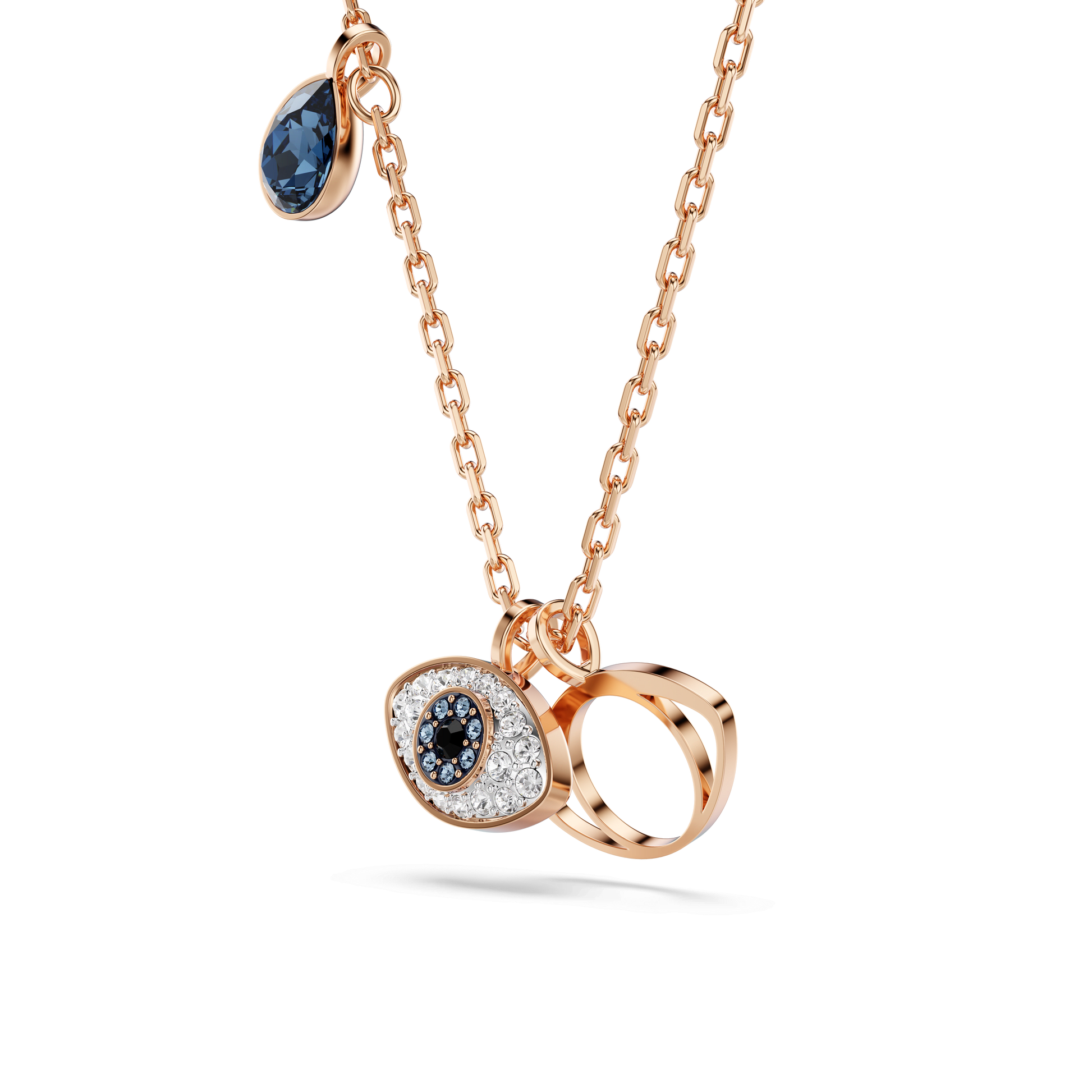 Symbolica pendant, Eye, Multicolored, Rose gold-tone plated 5736984