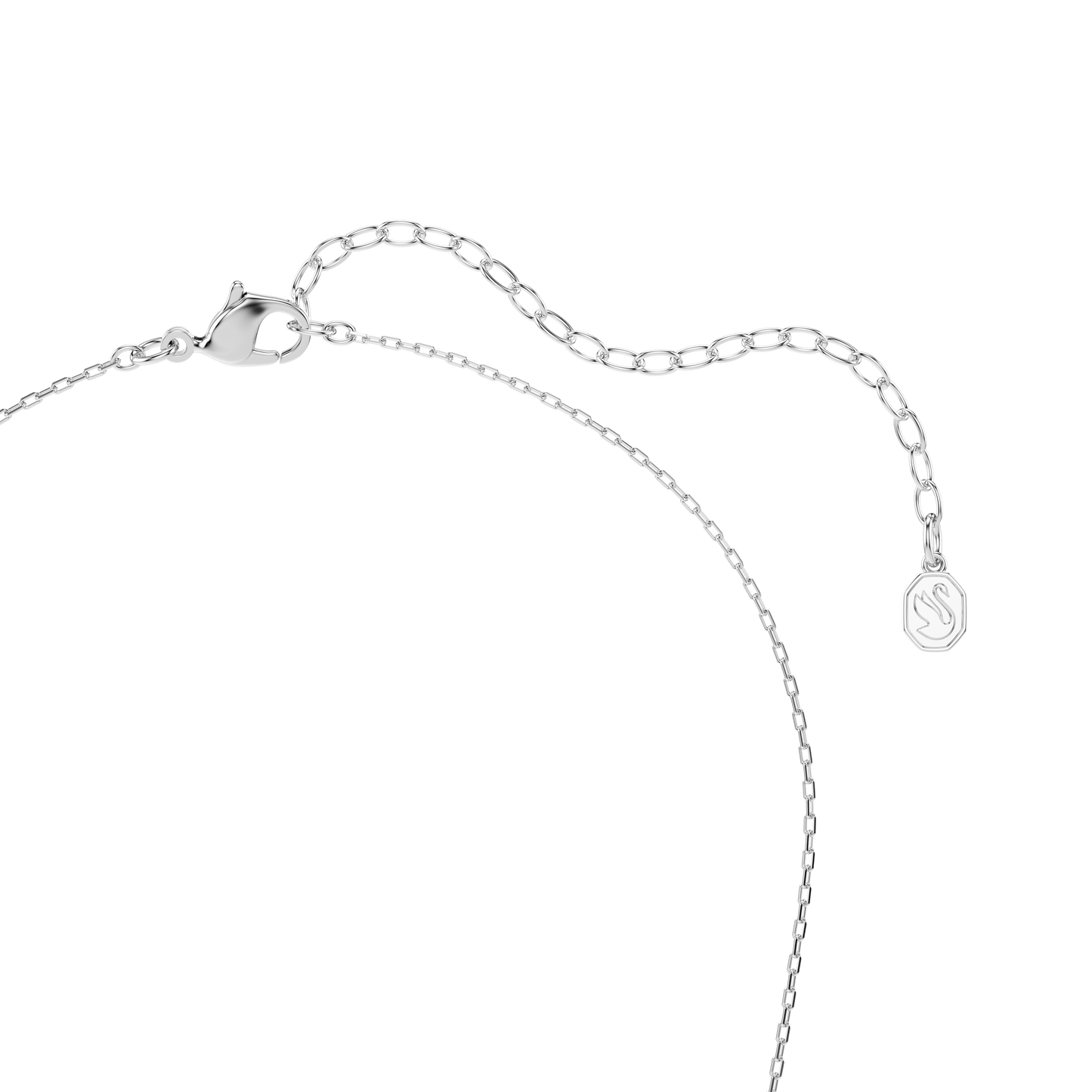 Idyllia pendant, Mixed cuts, Arrow, White, Rhodium plated 5737293
