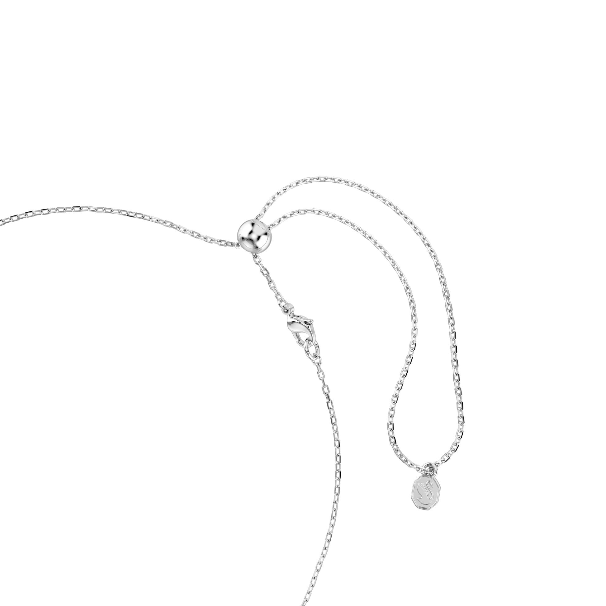 Ariana Grande x Swarovski Tennis necklace, Mixed cuts, Multicolored, Rhodium plated 5737422