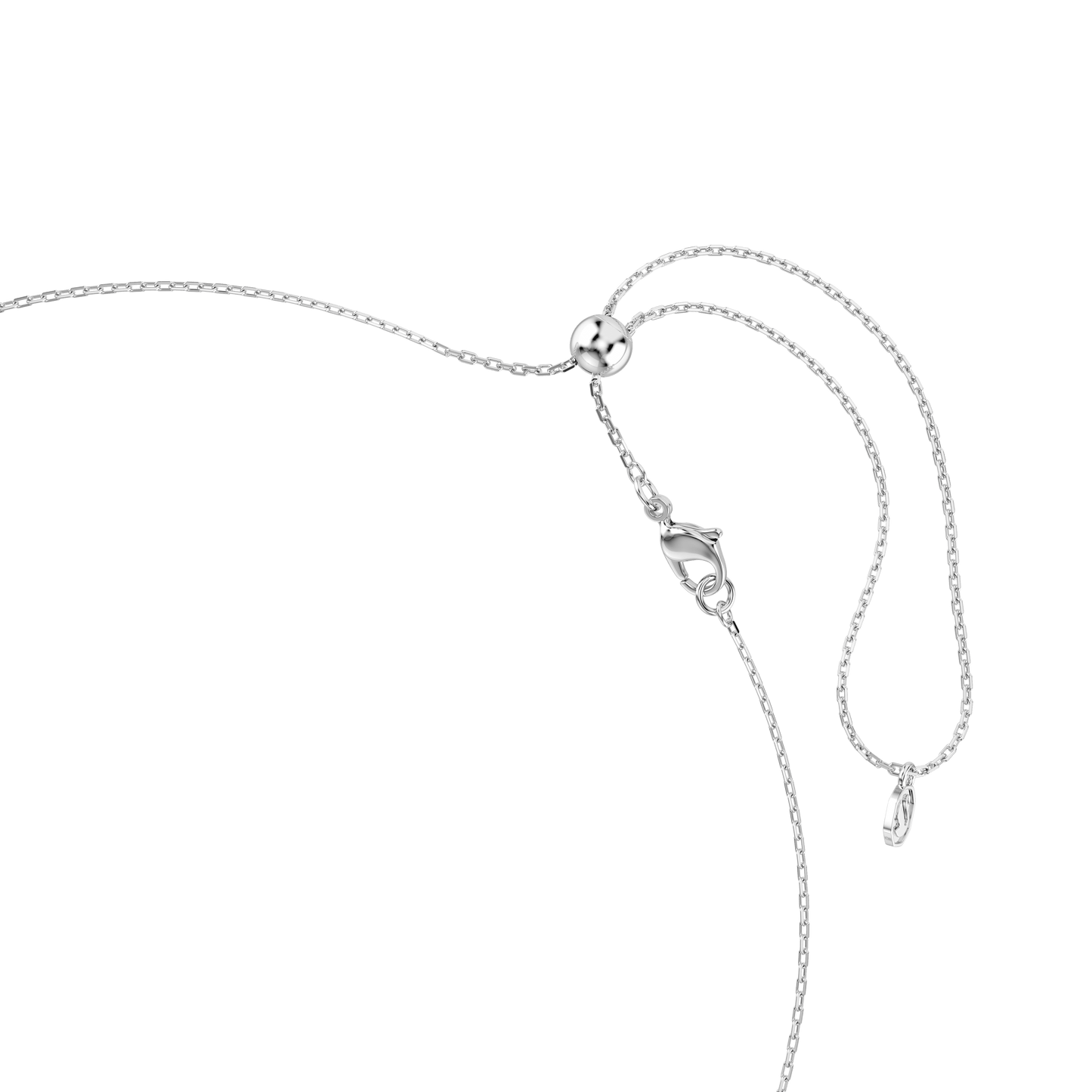 Ariana Grande x Swarovski Tennis Y necklace, Mixed cuts, Dragonfly, Multicolored, Rhodium plated 5737425