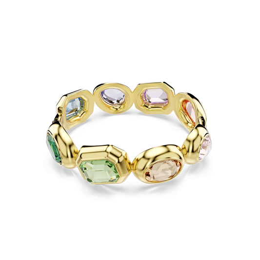 Gema cuff, Oversized crystals, Mixed cuts, Multicolored, Gold-tone plated 5737441