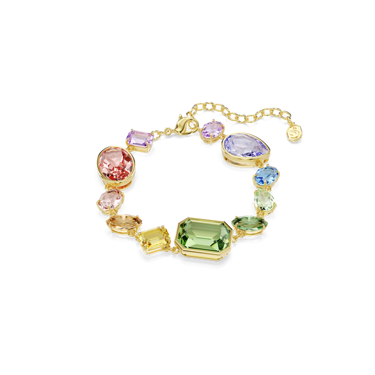 Gema bracelet, Mixed cuts, Multicolored, Gold-tone plated 5737453