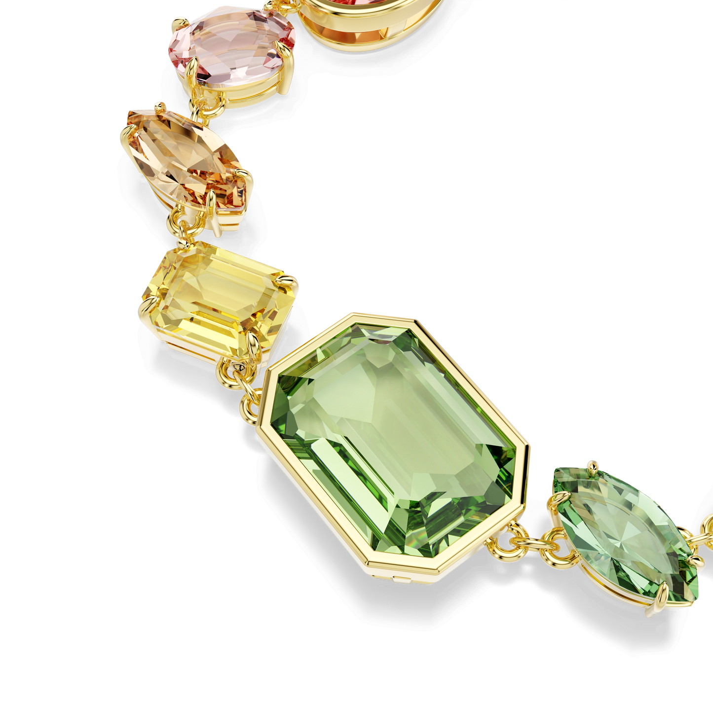 Gema bracelet, Mixed cuts, Multicolored, Gold-tone plated 5737453