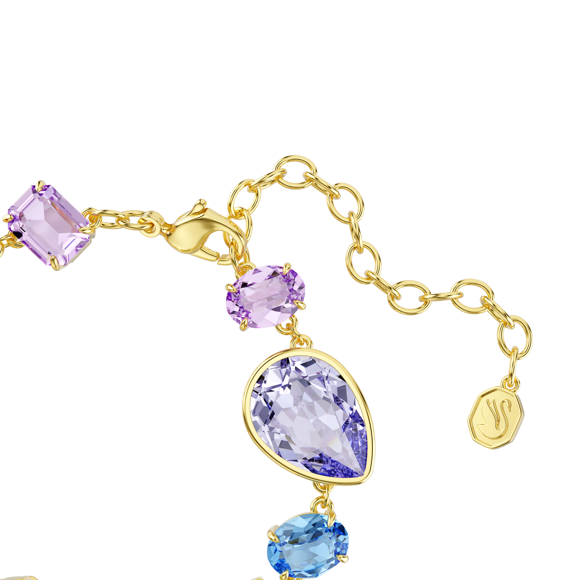 Gema bracelet, Mixed cuts, Multicolored, Gold-tone plated 5737453