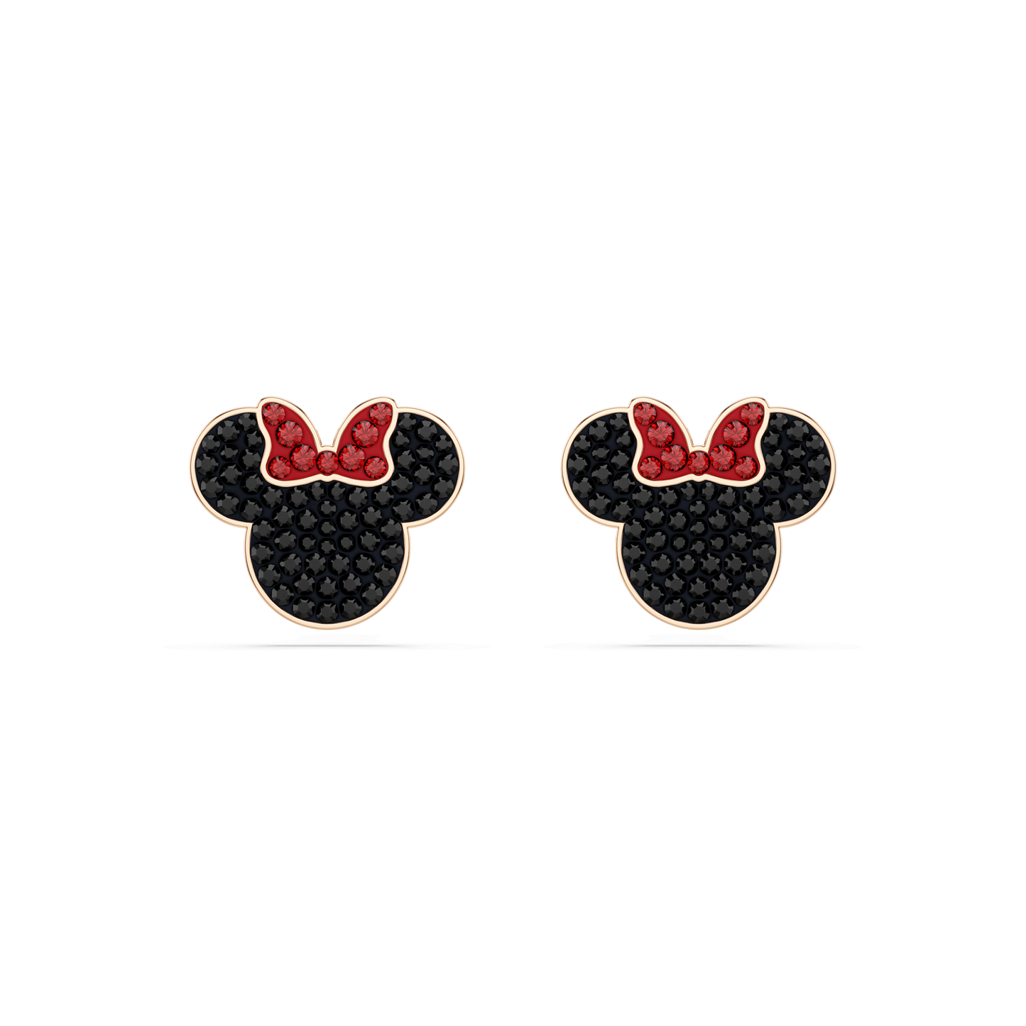 Mickey & Minnie stud earrings, Multicolored, Rose gold-tone plated 5737561