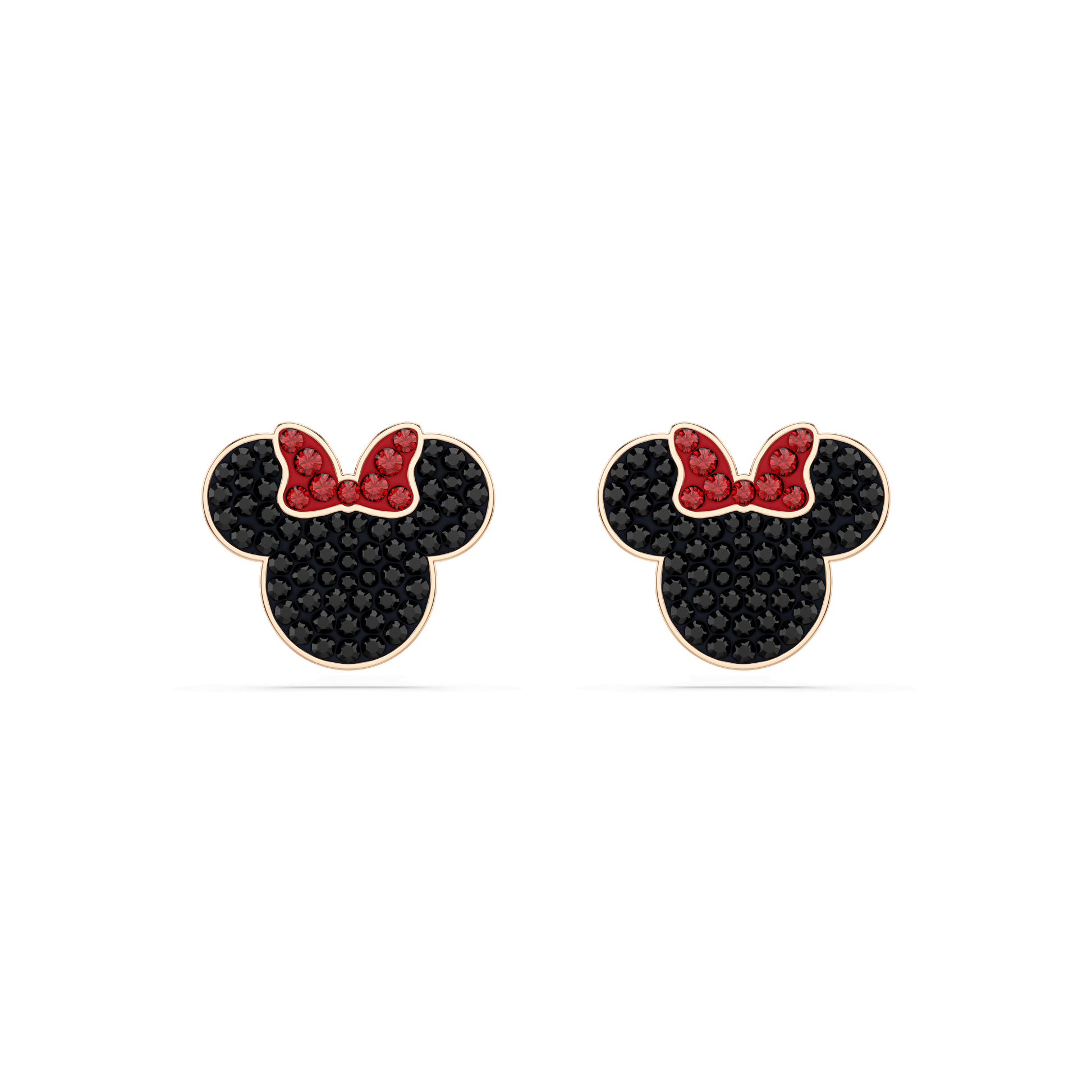 Mickey & Minnie stud earrings, Multicolored, Rose gold-tone plated 5737561
