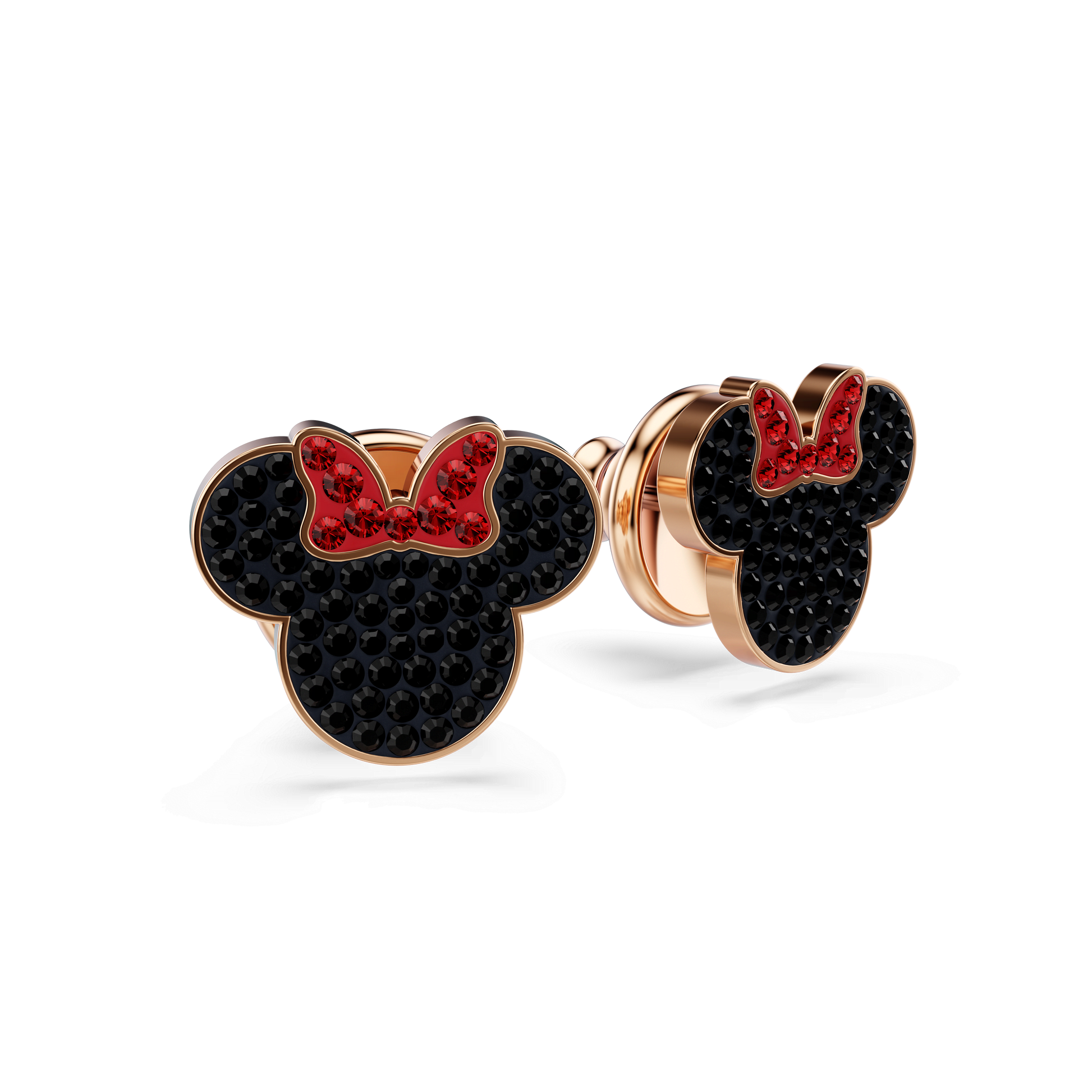 Mickey & Minnie stud earrings, Multicolored, Rose gold-tone plated 5737561