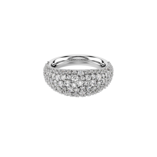 Sublima ring, White, Rhodium plated 5737597