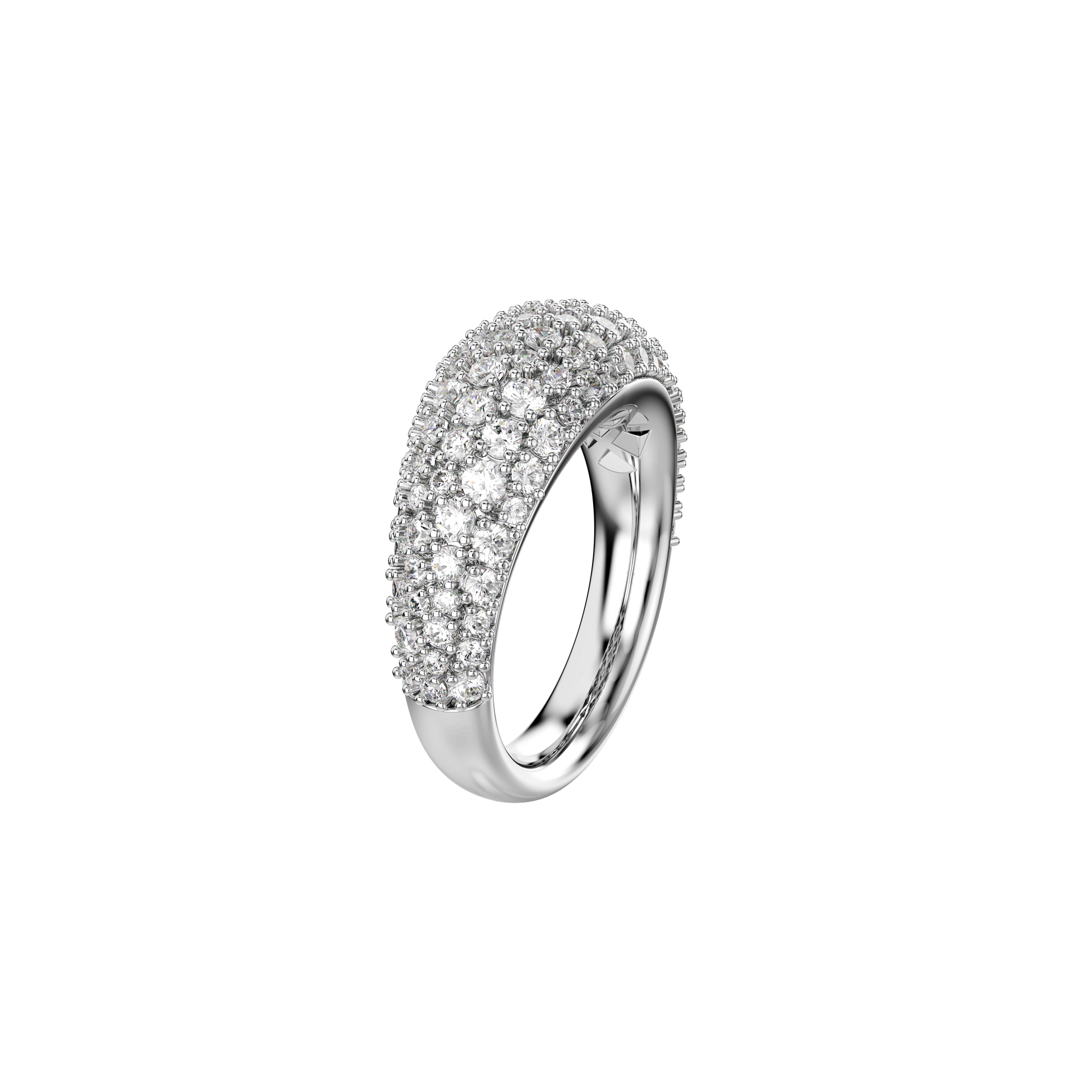 Sublima ring, White, Rhodium plated 5737597