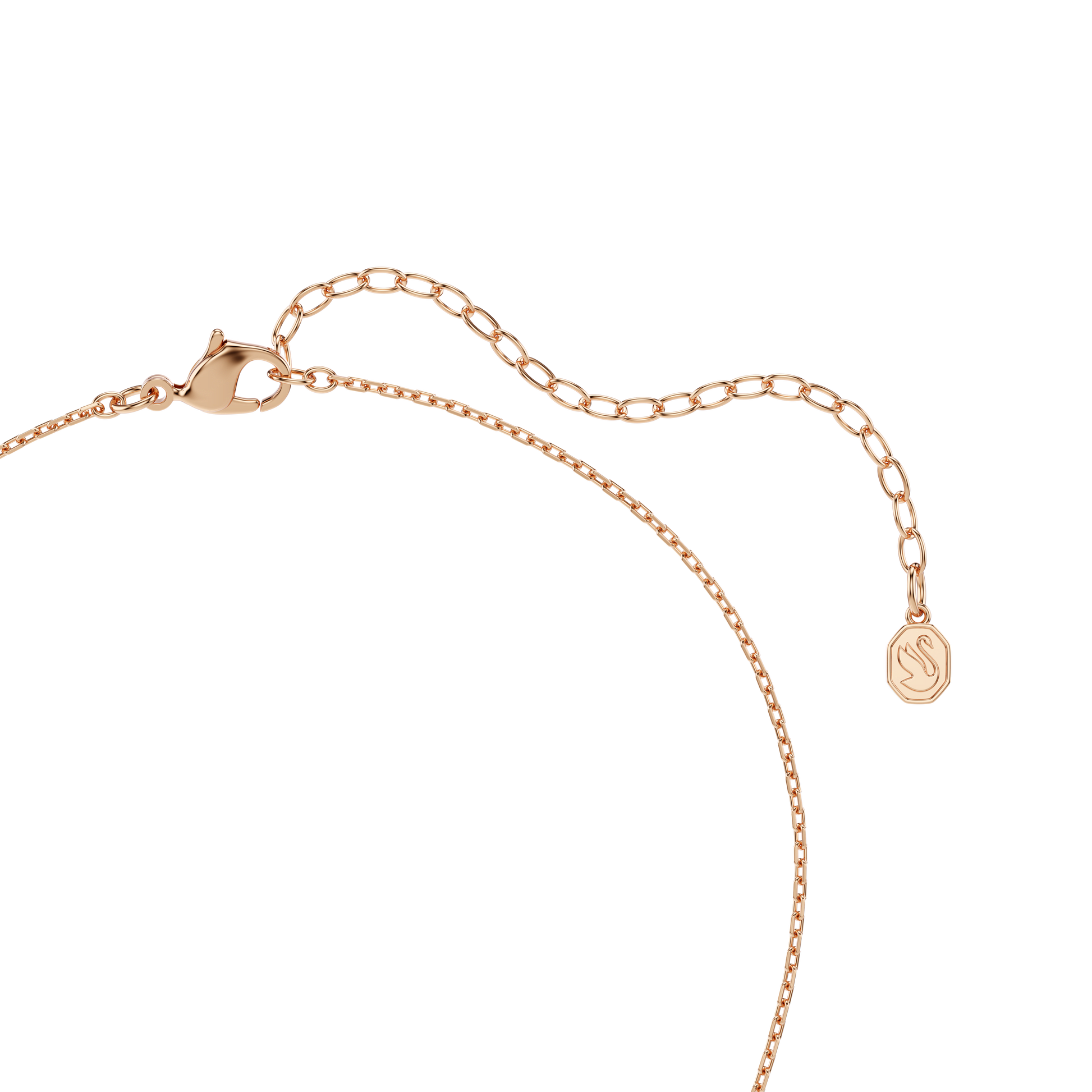 Dextera pendant, Round cut, White, Rose gold-tone plated 5738200