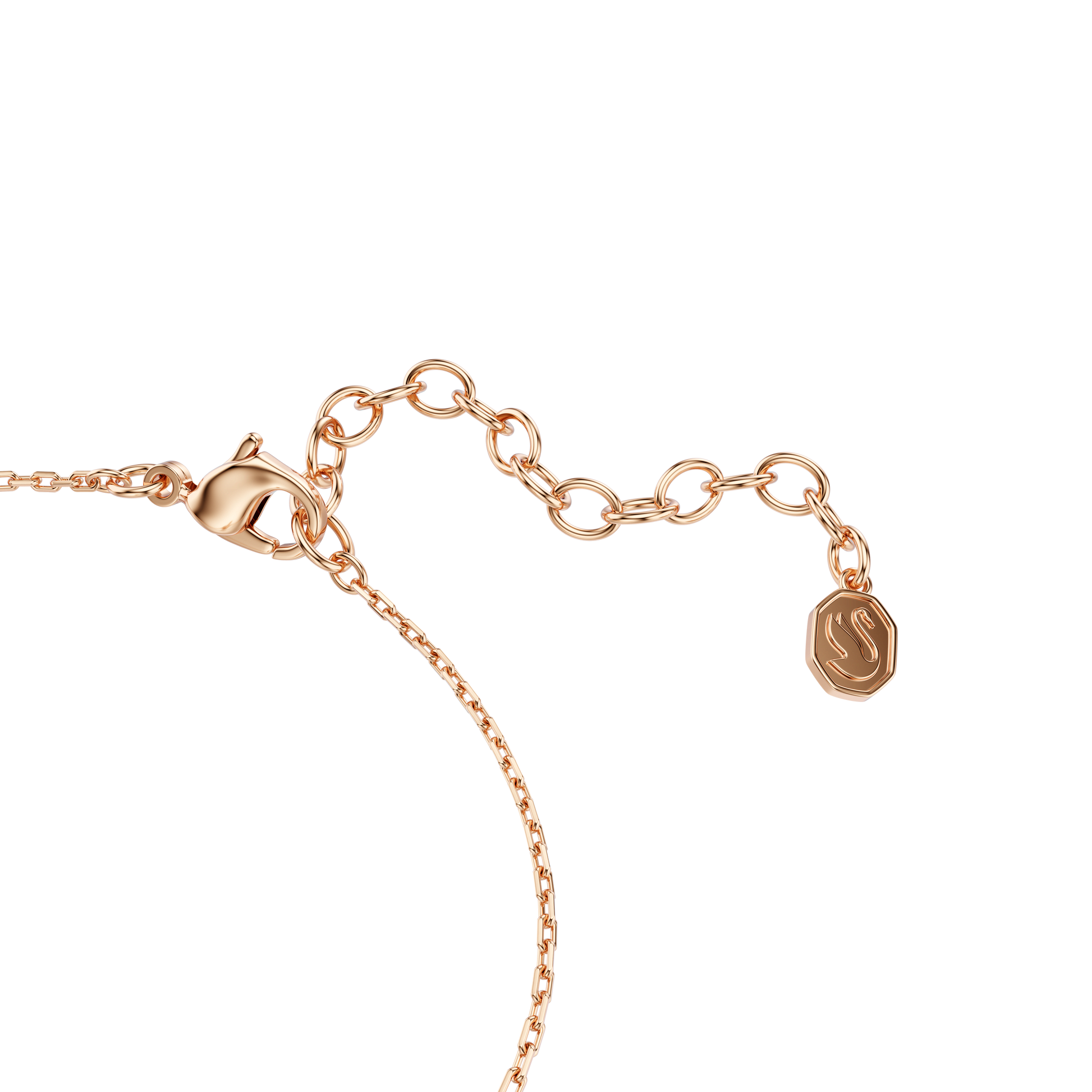 Swan bracelet, Mixed cuts, Swan, White, Rose gold-tone plated 5738202