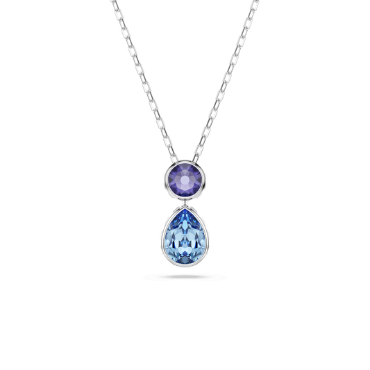 Chroma pendant, Mixed cuts, Multicolored, Rhodium plated 5738473