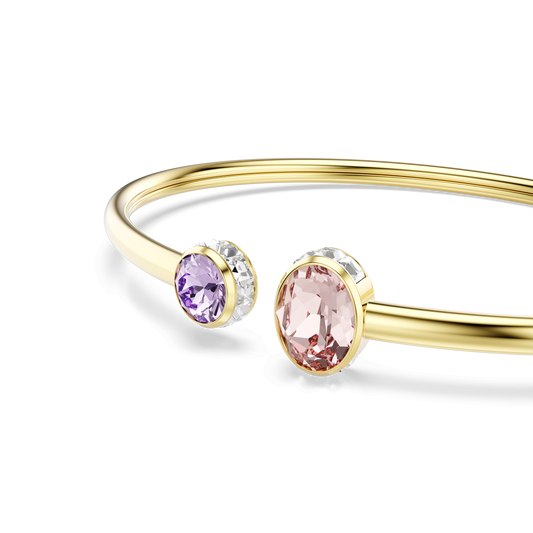 Chroma bangle, Mixed cuts, Multicolored, Gold-tone plated 5738475