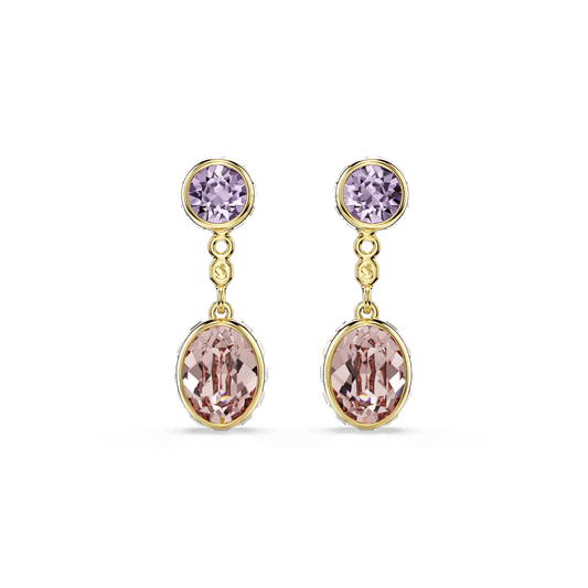 Chroma drop earrings, Mixed cuts, Multicolored, Gold-tone plated 5738478