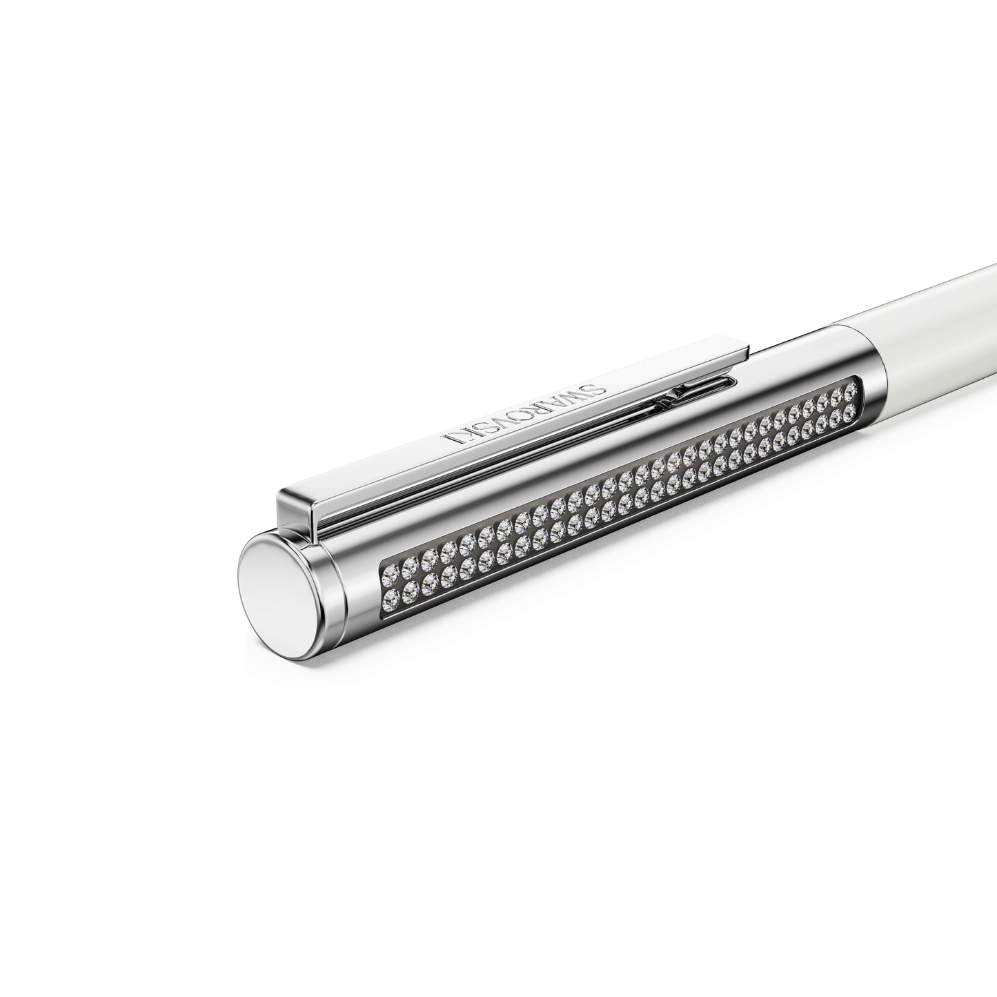 Matrix Tennis ballpoint pen, White, Chrome plated 5740679