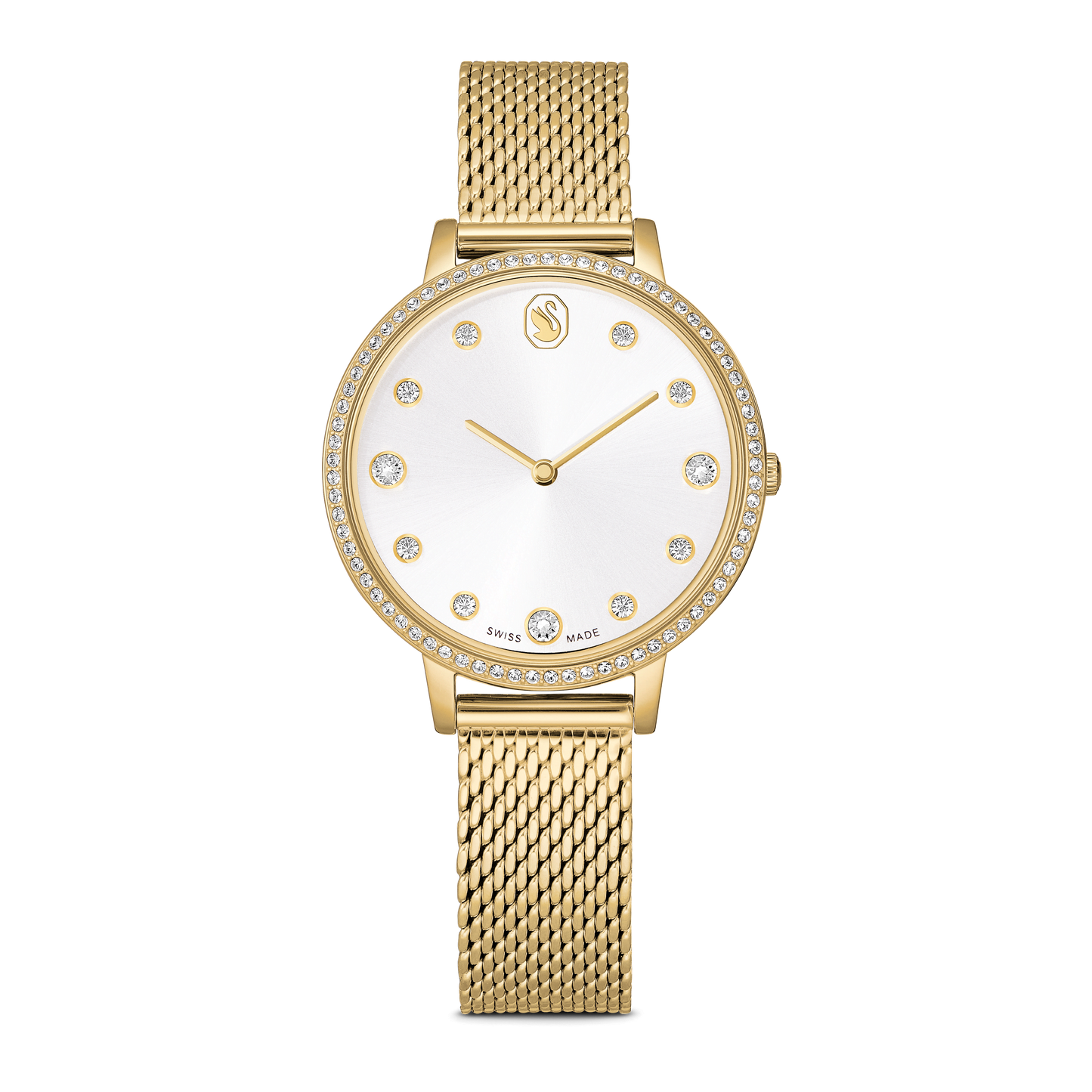 Clarica watch, Swiss Made, Metal bracelet, Gold tone, Gold-tone finish 5740823