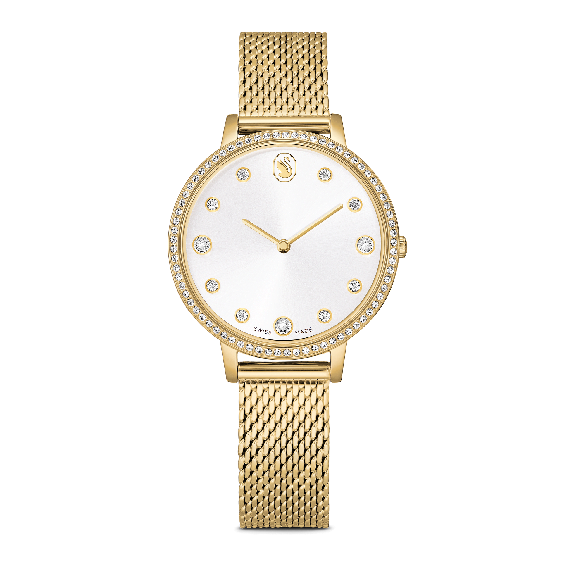 Clarica watch, Swiss Made, Metal bracelet, Gold tone, Gold-tone finish 5740823