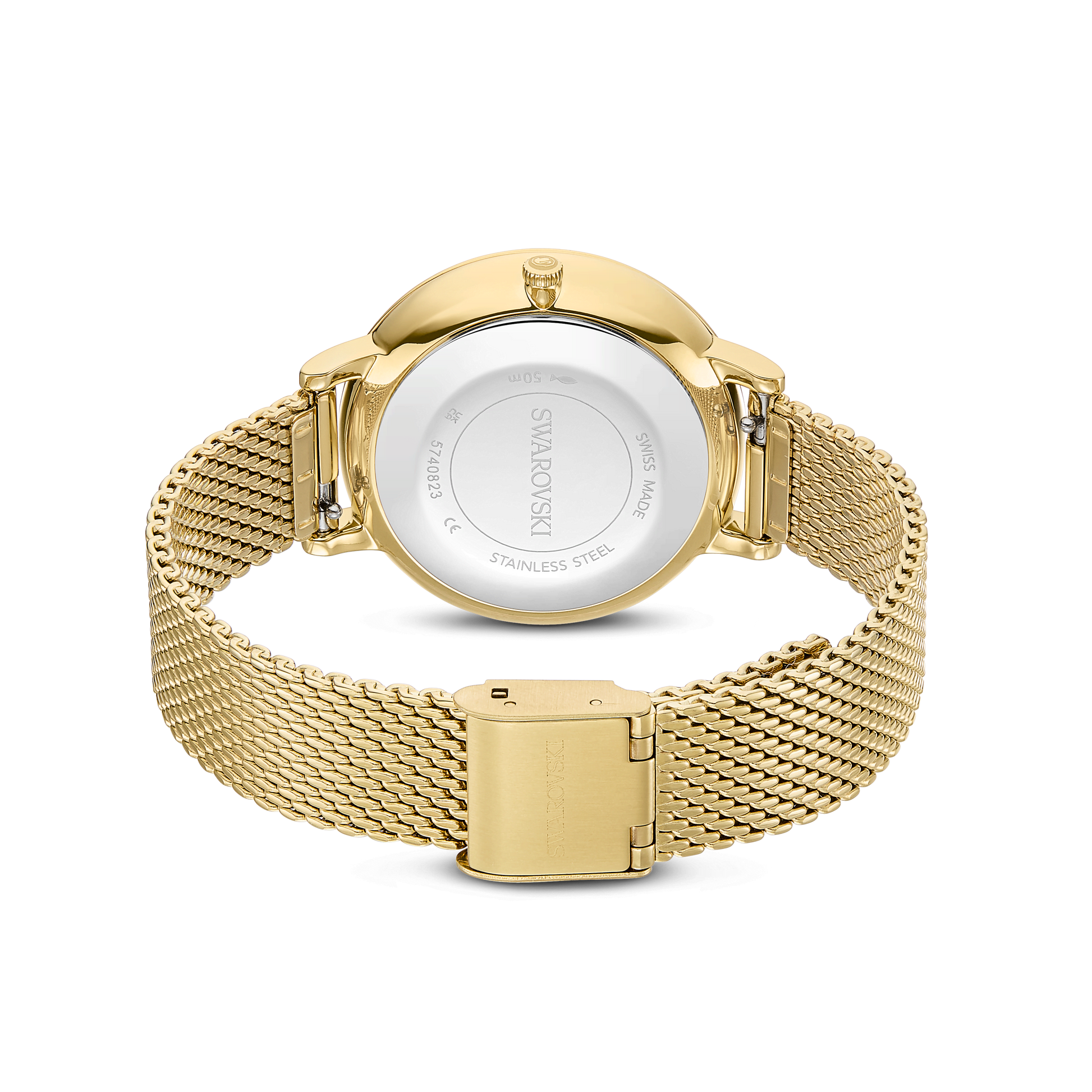 Clarica watch, Swiss Made, Metal bracelet, Gold tone, Gold-tone finish 5740823