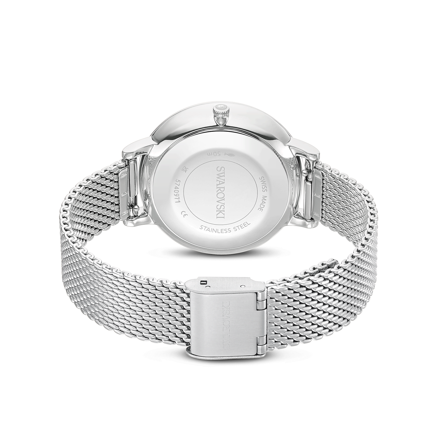 Clarica watch, Swiss Made, Metal bracelet, Silver tone, Stainless steel 5740971