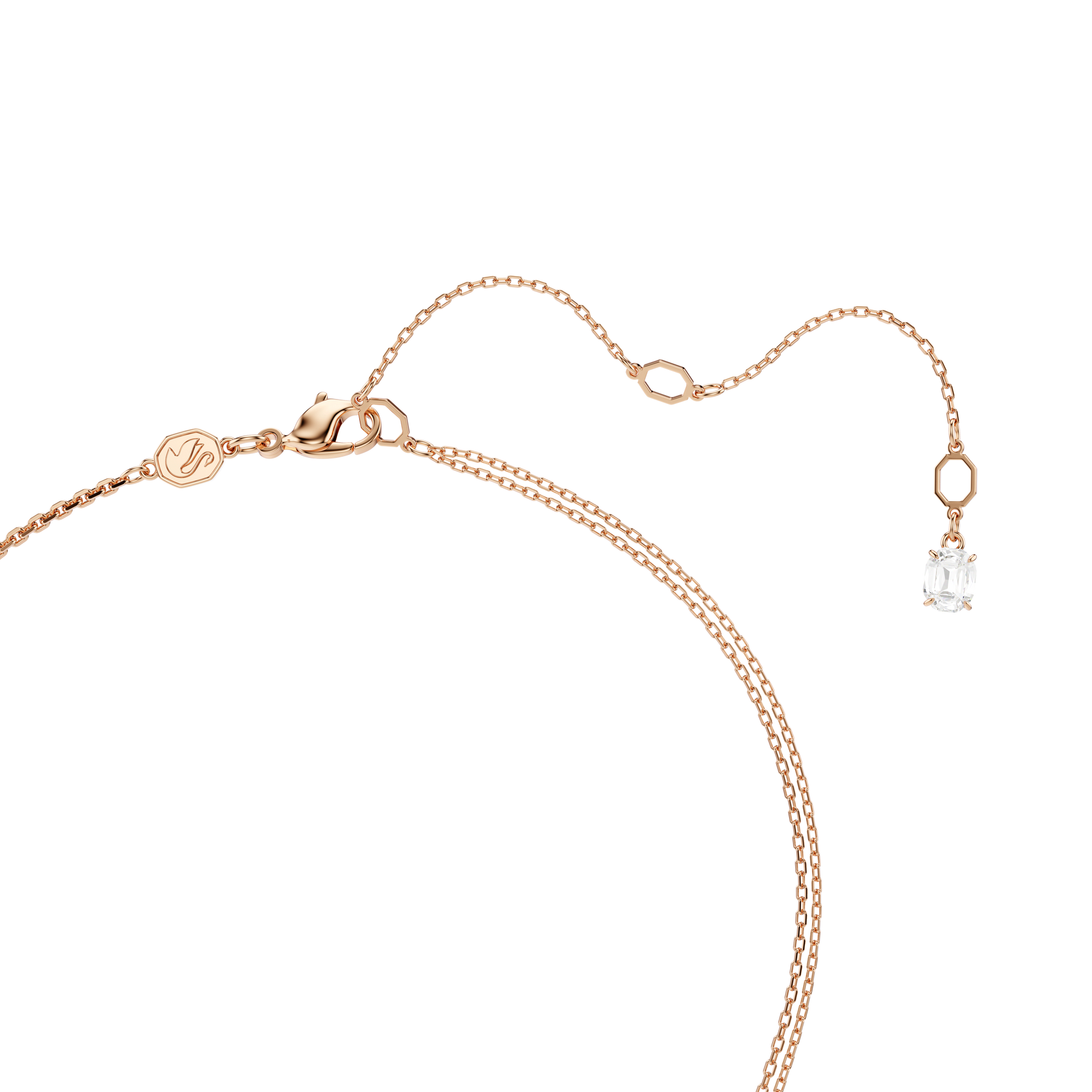 Symbolica pendant, Pavé, Horse shoe, White, Rose gold-tone plated 5741462