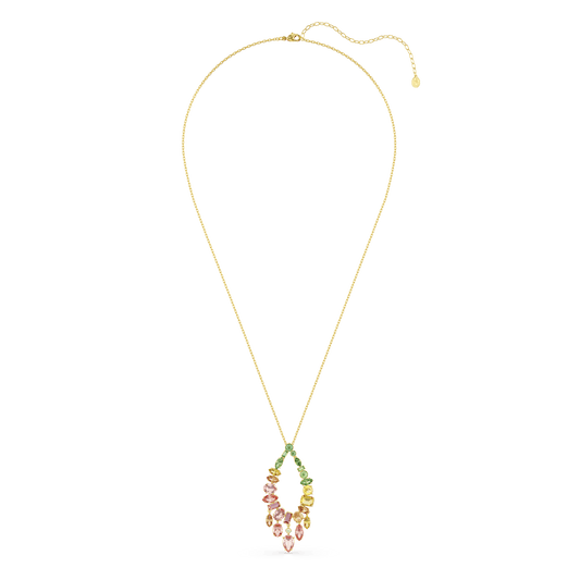 Gema pendant, Mixed cuts, Multicolored, Gold-tone plated 5741589