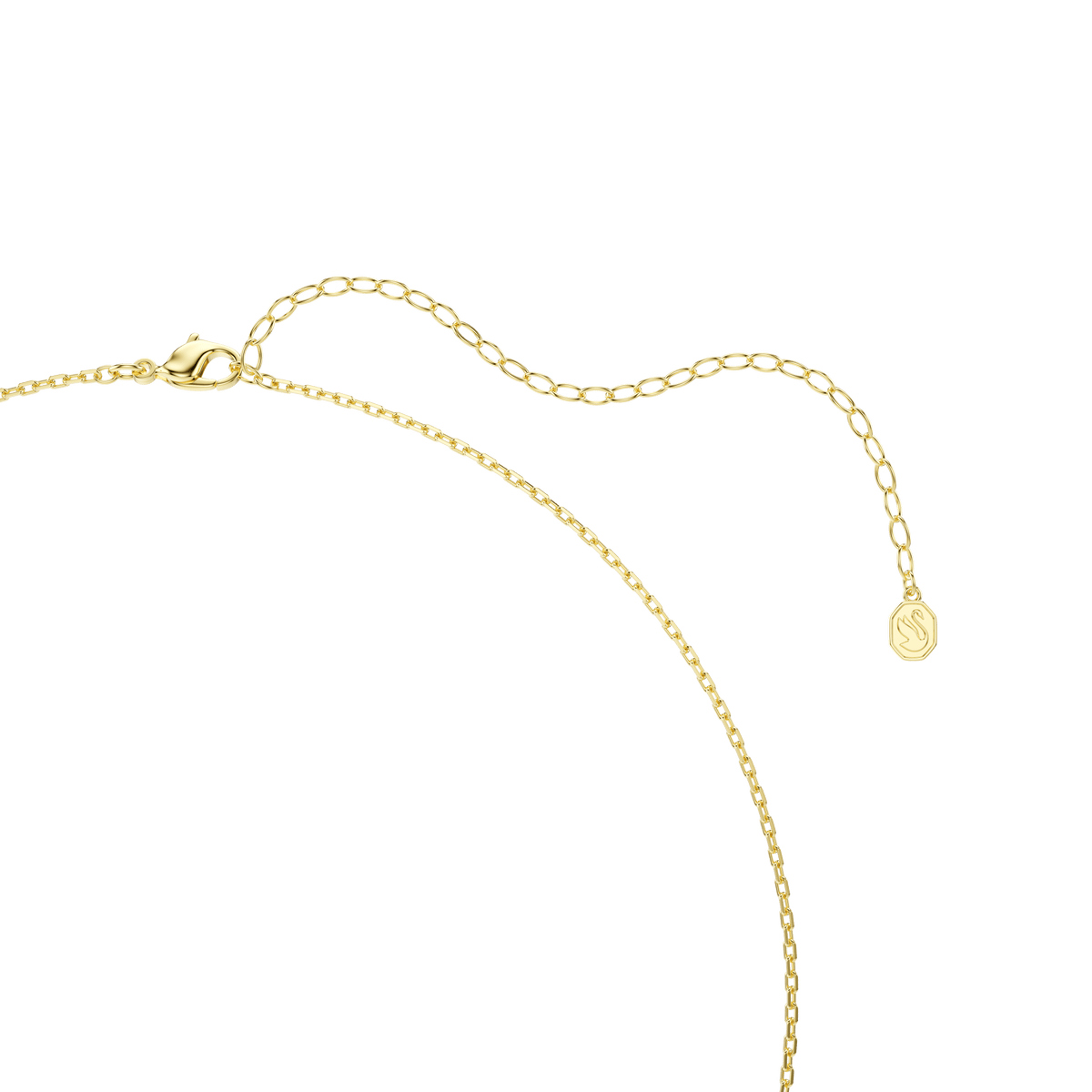 Gema pendant, Mixed cuts, Multicolored, 18K gold finish