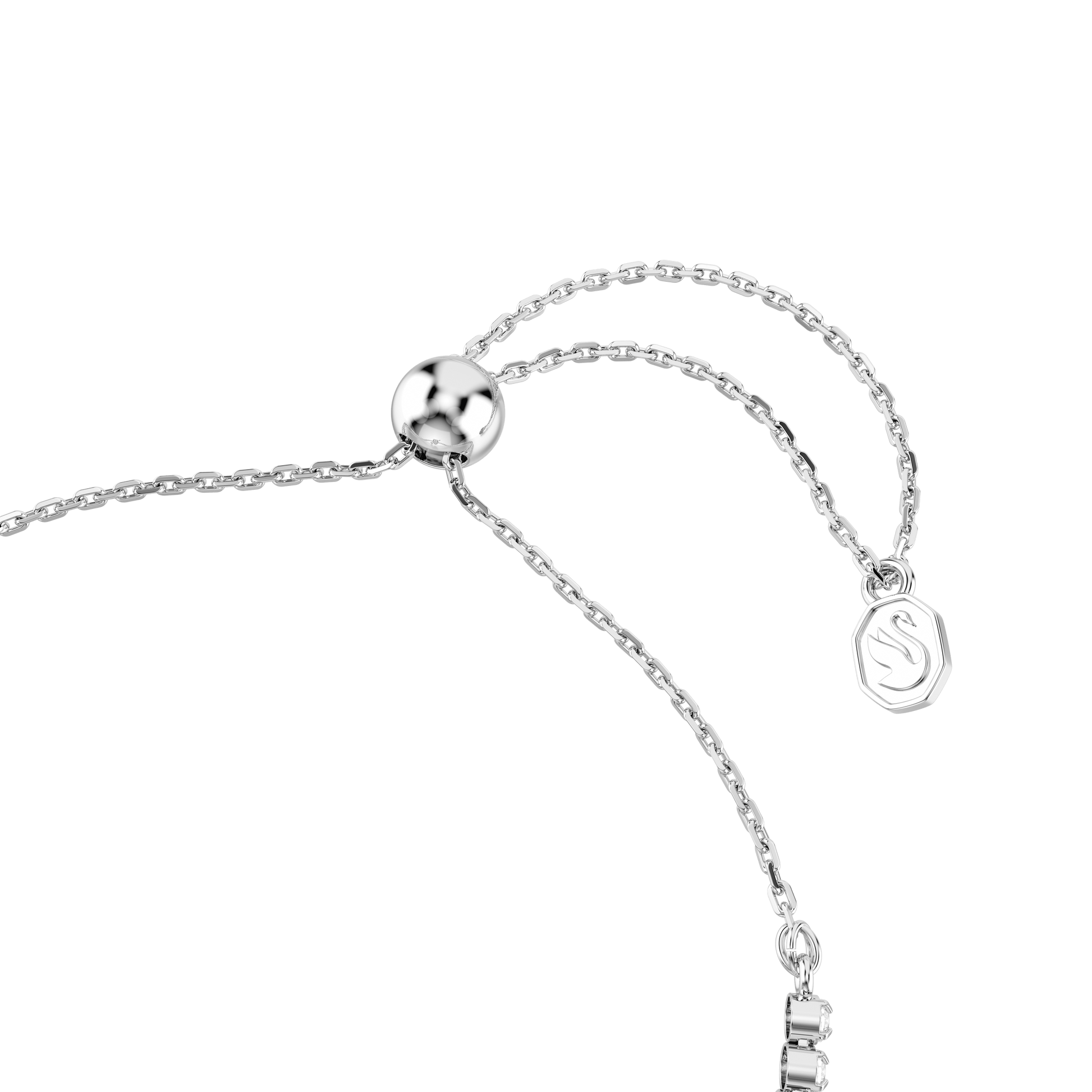 Idyllia bracelet, Mixed cuts, Heart with arrow, White, Rhodium plated 5742022