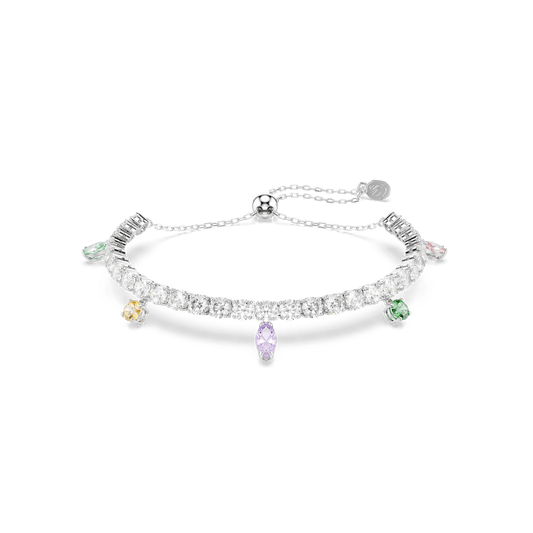 Ariana Grande x Swarovski Tennis bracelet, Mixed cuts, Multicolored, Rhodium plated 5742463