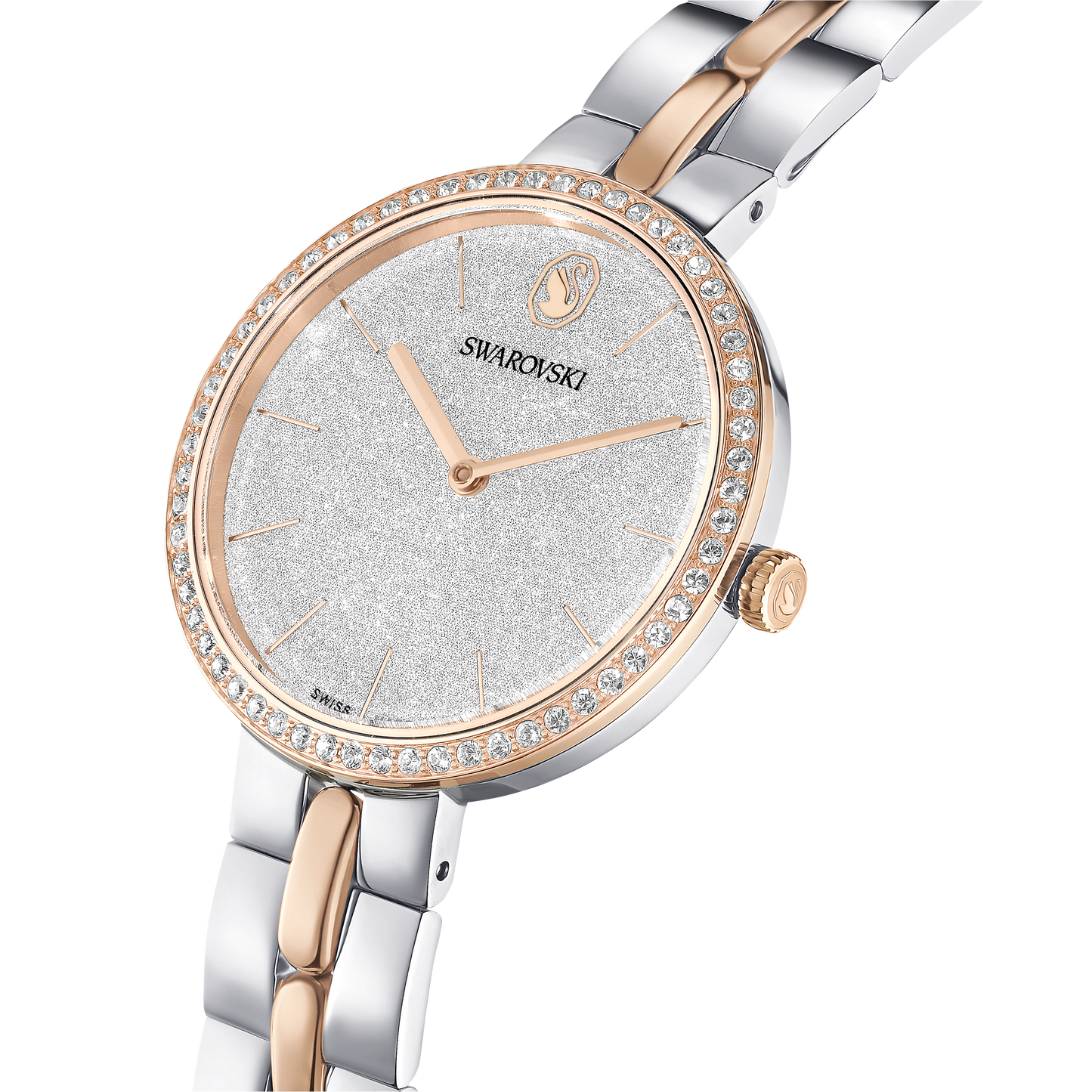 Cosmopolitan watch, Swiss Made, Metal bracelet, Silver tone, Mixed metal finish 5742473