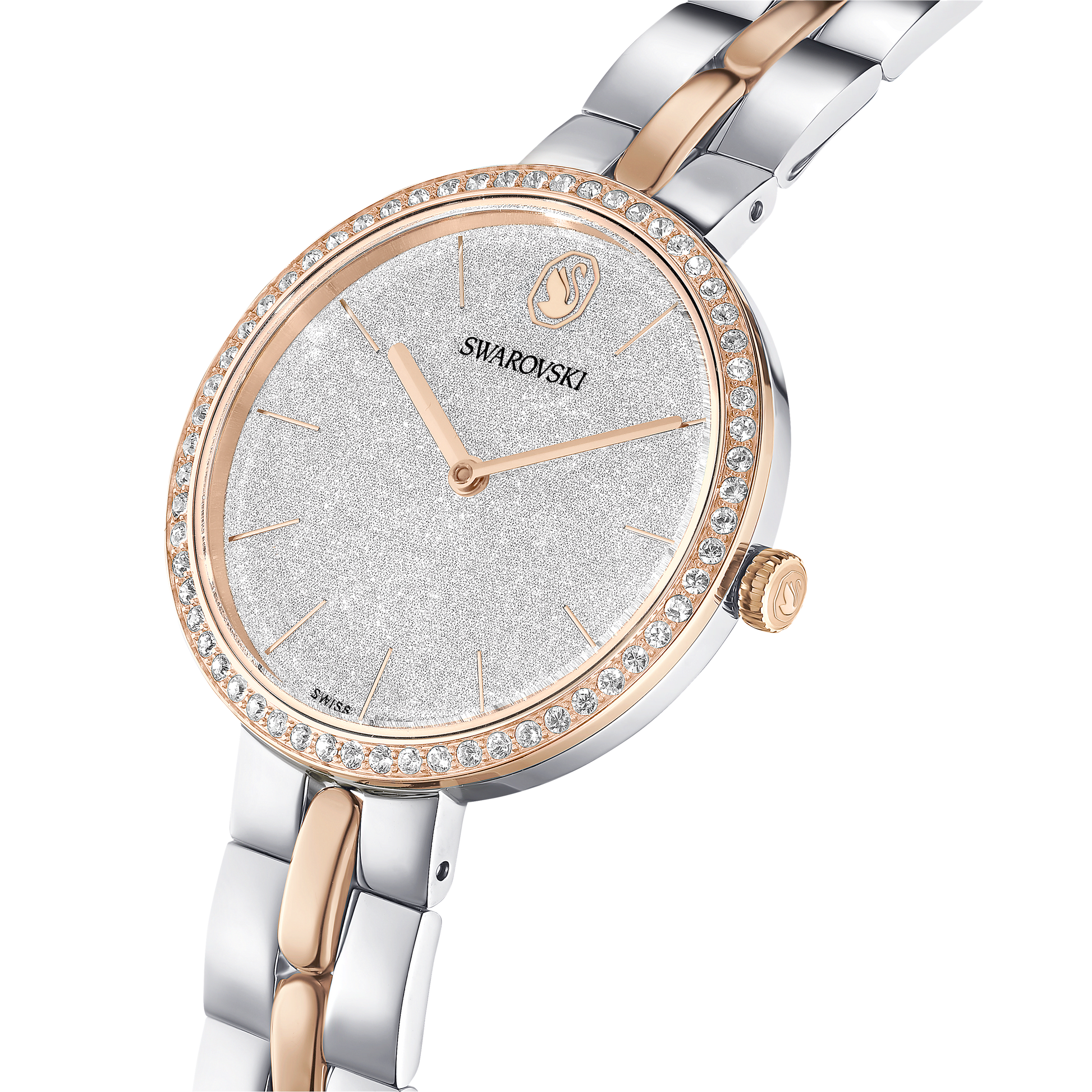 Cosmopolitan watch, Swiss Made, Metal bracelet, Silver tone, Mixed metal finish 5742473
