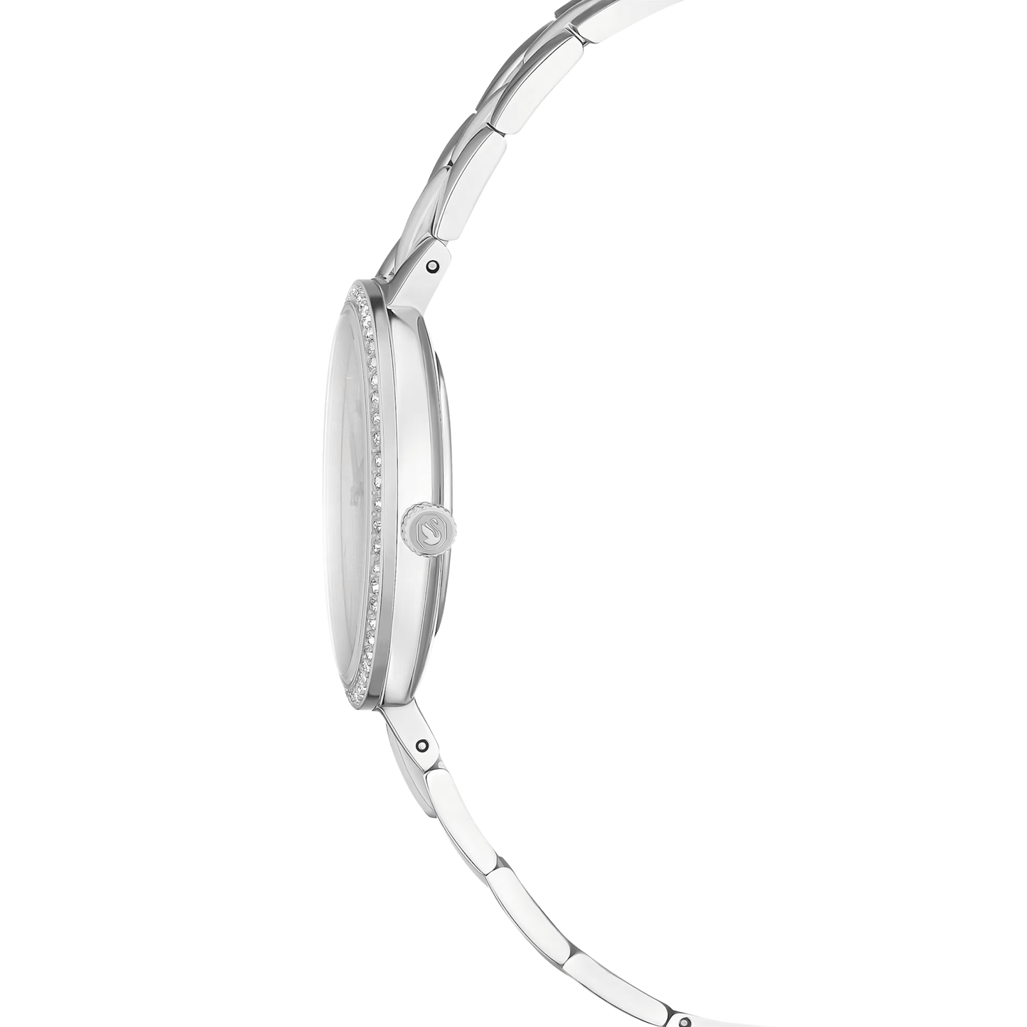 Cosmopolitan watch, Swiss Made, Metal bracelet, Silver tone, Stainless steel 5742475