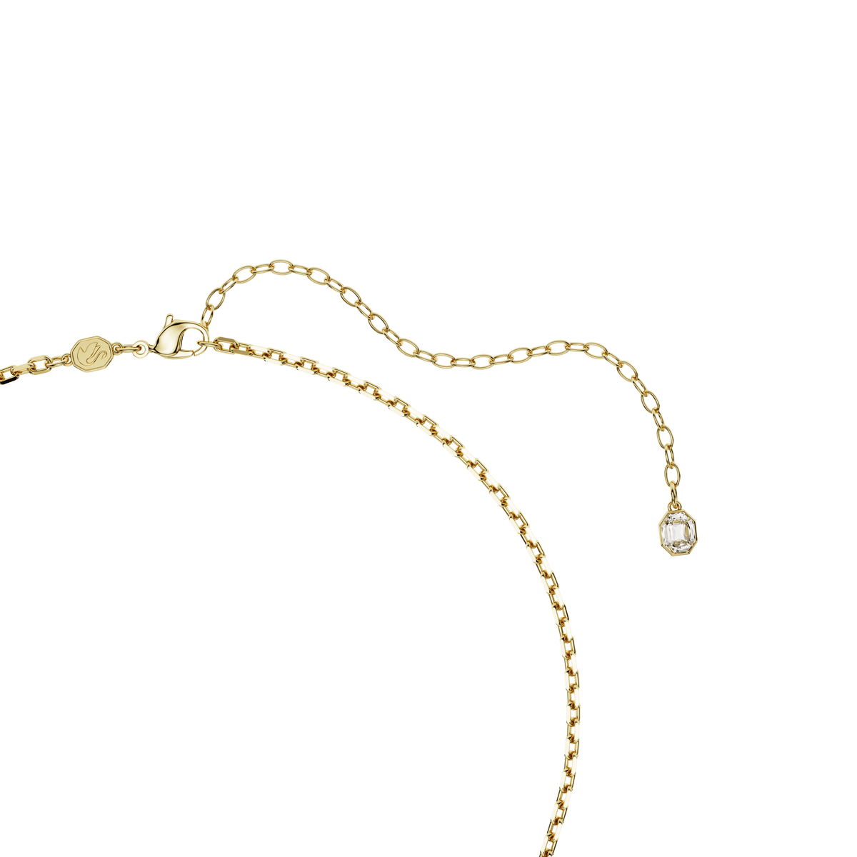 Idyllia pendant, Mixed cuts, Strawberry, Red, 18K gold finish