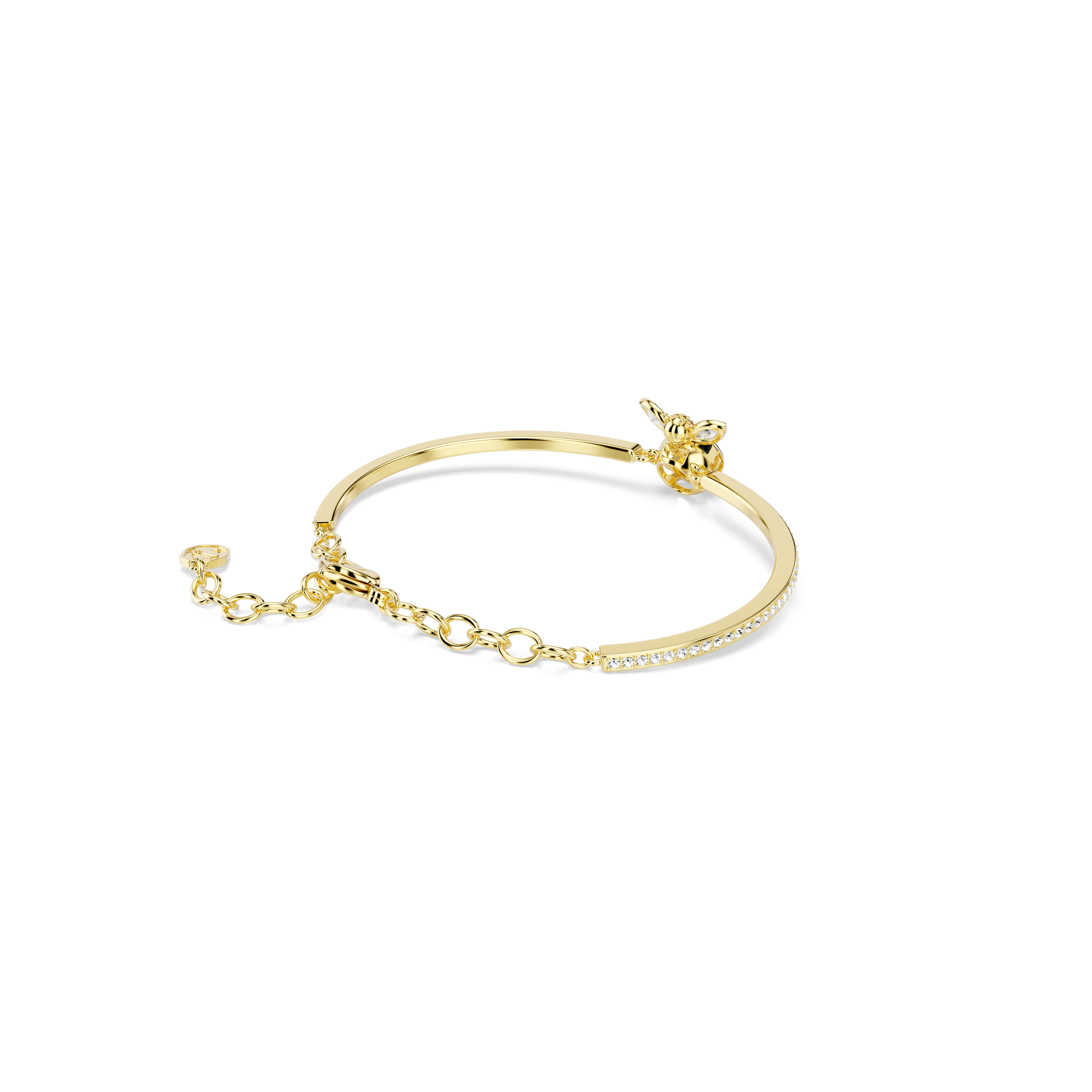 Idyllia bracelet, Mixed cuts, Bee, Multicolored, Gold-tone plated 5742679