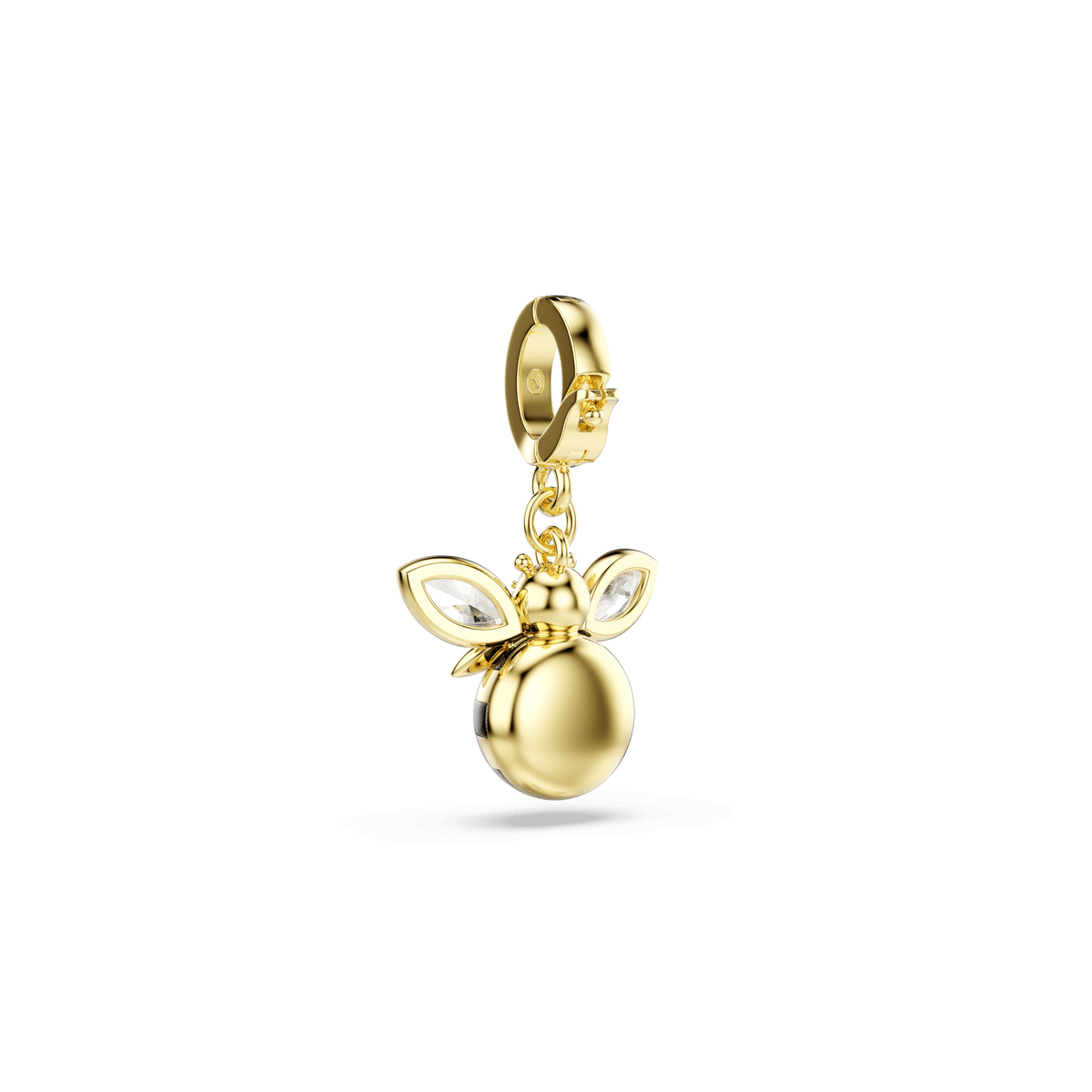 Idyllia charm, Mixed cuts, Bee, Multicolored, 18K gold finish