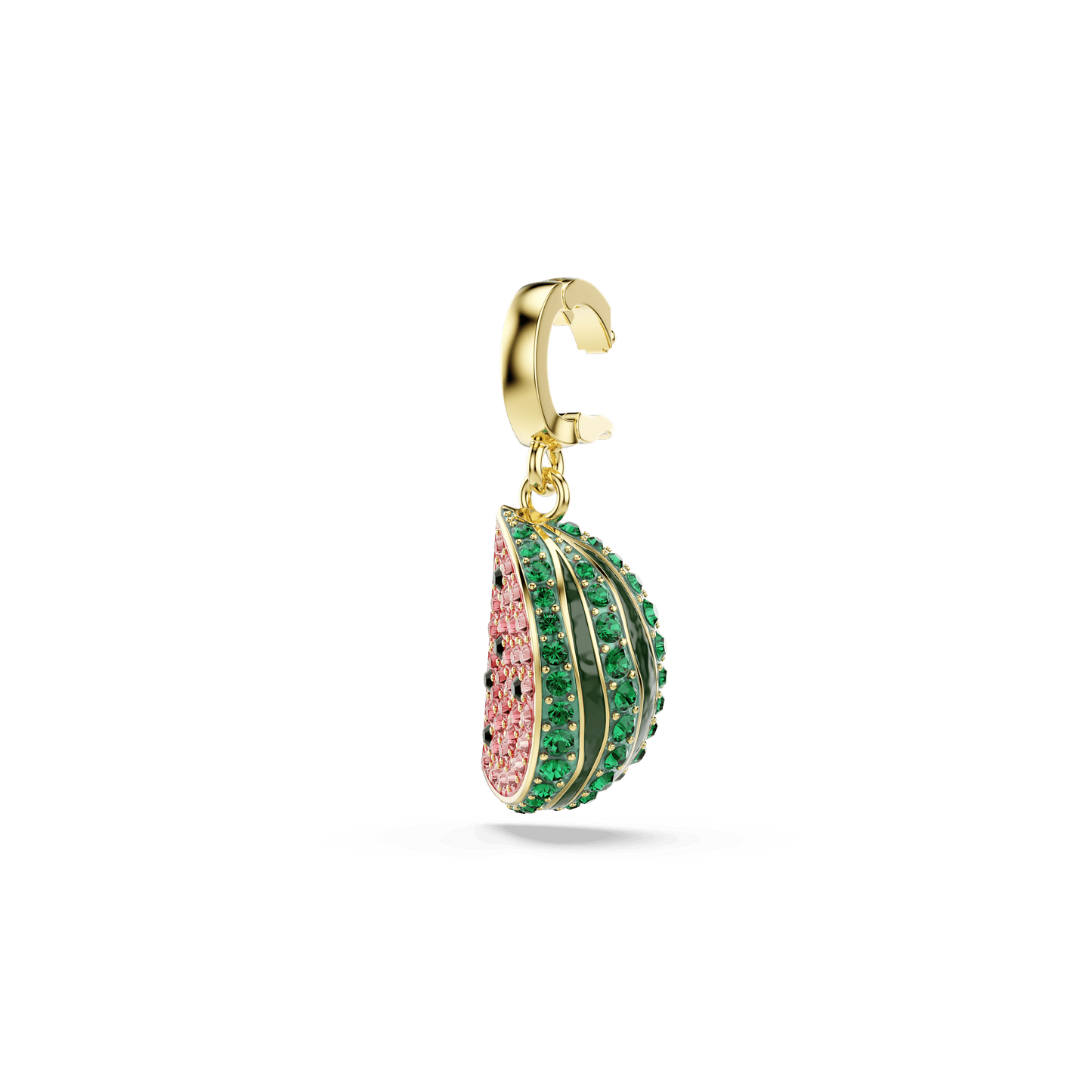 Idyllia charm, Mixed cuts, Watermelon, Multicolored, Gold-tone plated 5743134