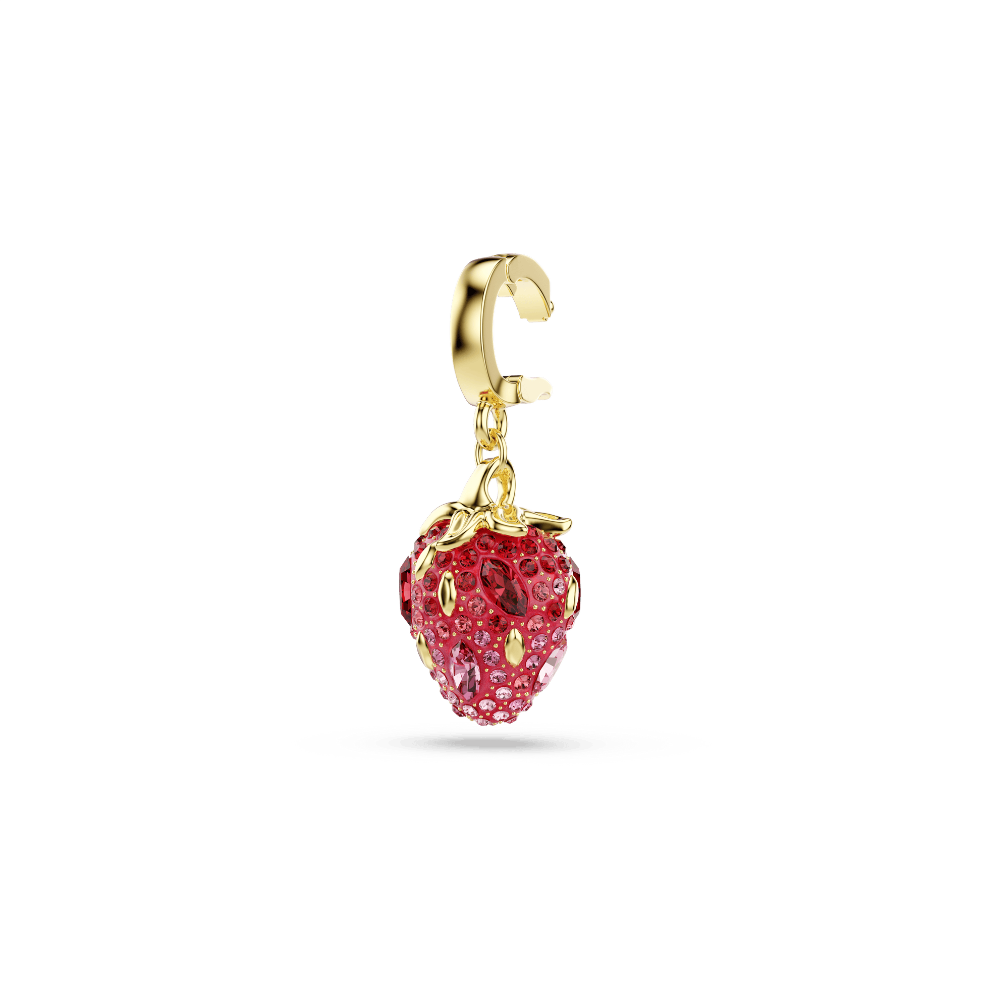 Idyllia charm, Mixed cuts, Strawberry, Red, Gold-tone plated 5743136