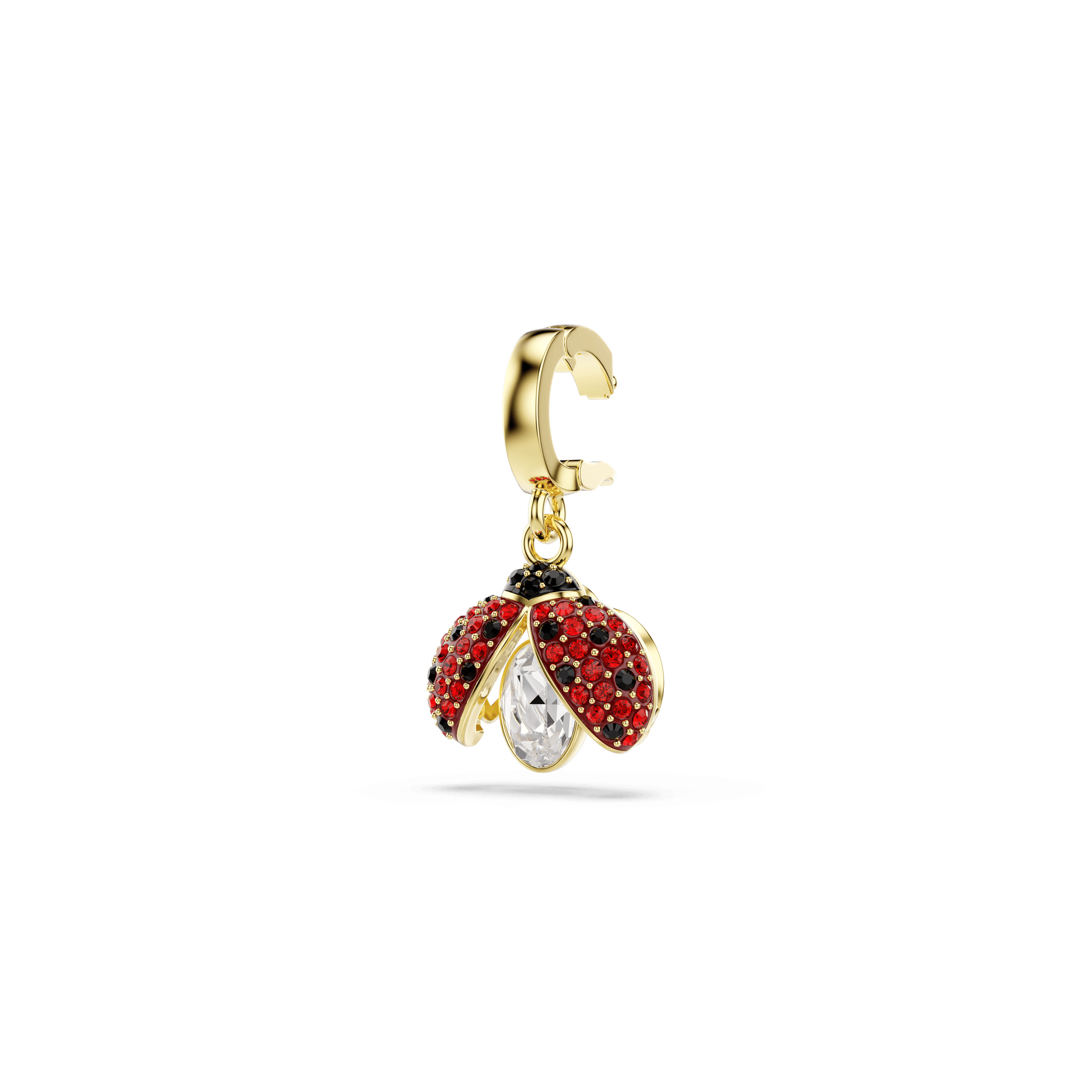 Idyllia charm, Mixed cuts, Ladybug, Red, Gold-tone plated 5743138