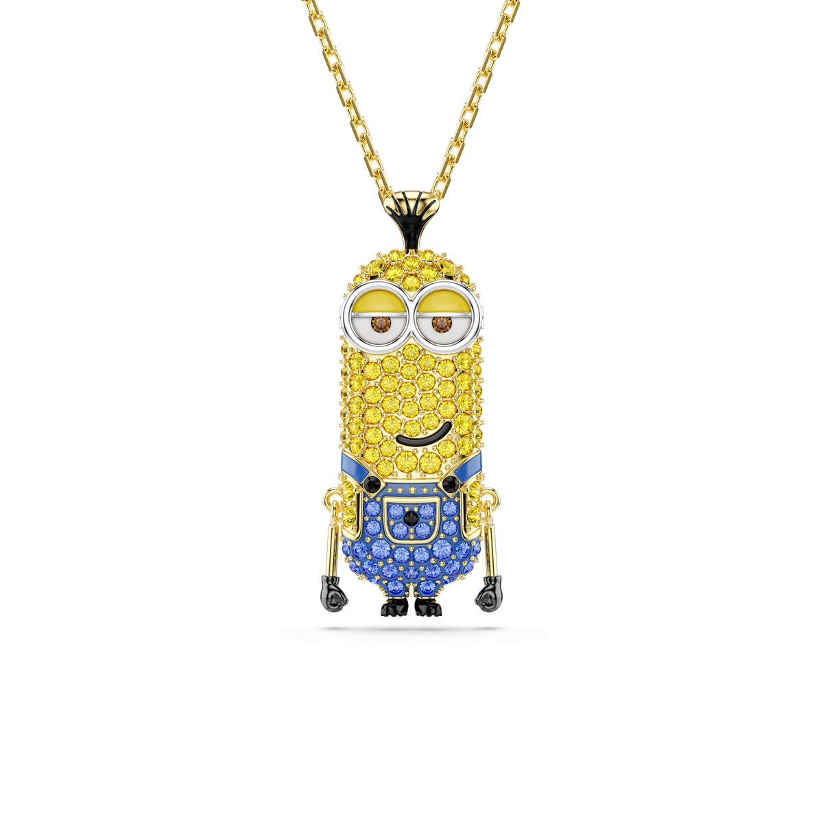 Minions Kevin pendant, Pavé, Multicolored, 18K gold finish